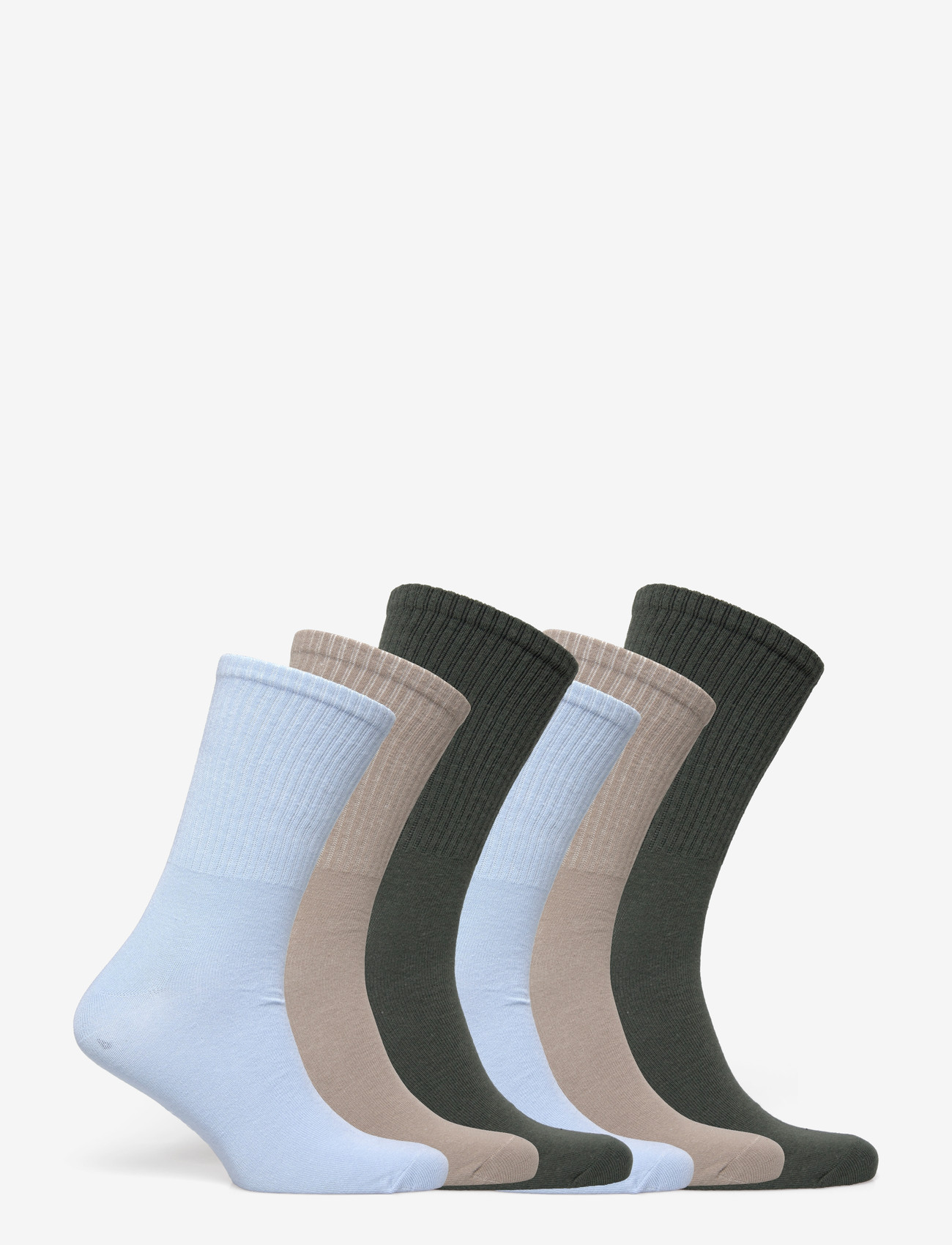 Jack & Jones - JACNOLAN SOLID TENNIS SOCKS 6 PACK - lowest prices - vintage khaki - 1