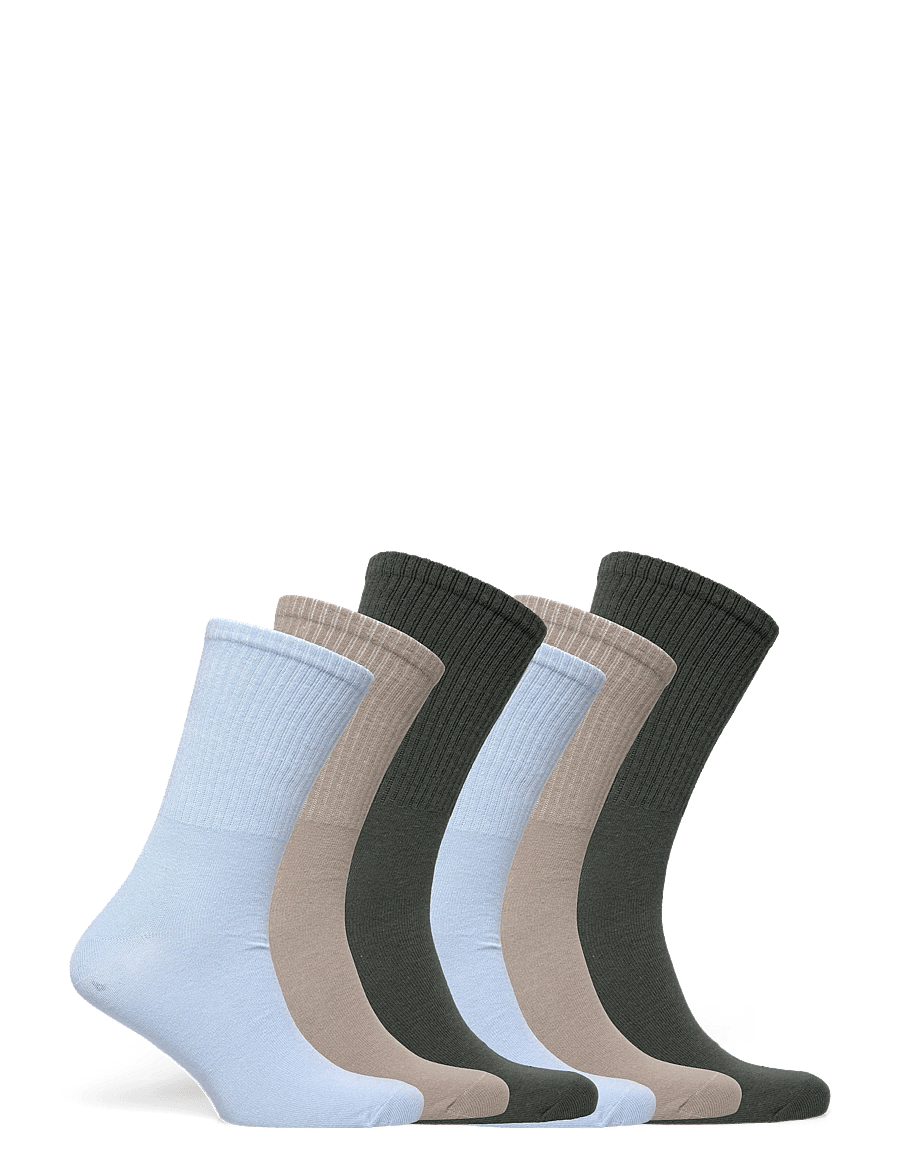 Jack & Jones - JACNOLAN SOLID TENNIS SOCKS 6 PACK - crew socks - vintage khaki - 1