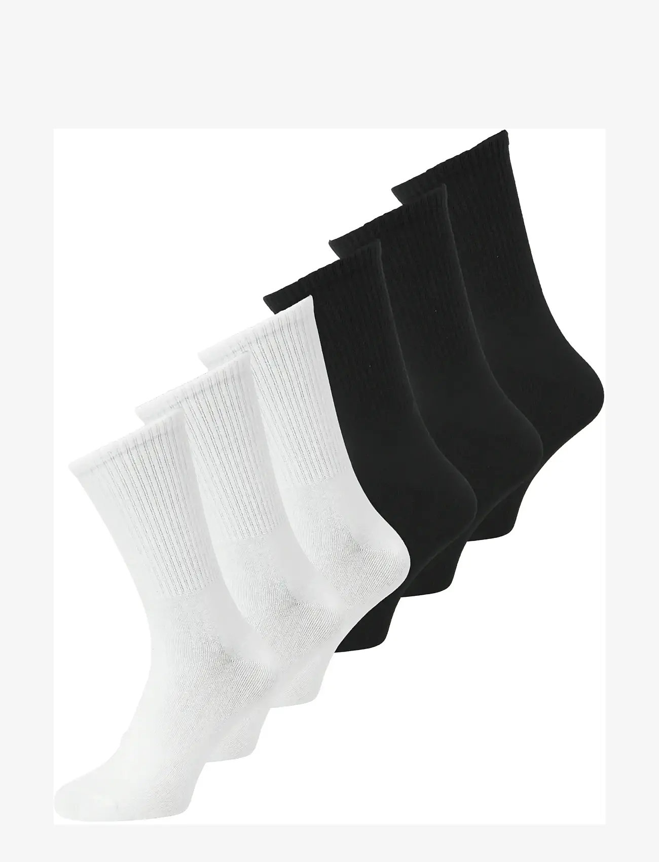 Jack & Jones - JACNOLAN SOLID TENNIS SOCKS 6 PACK - crew socks - white - 0