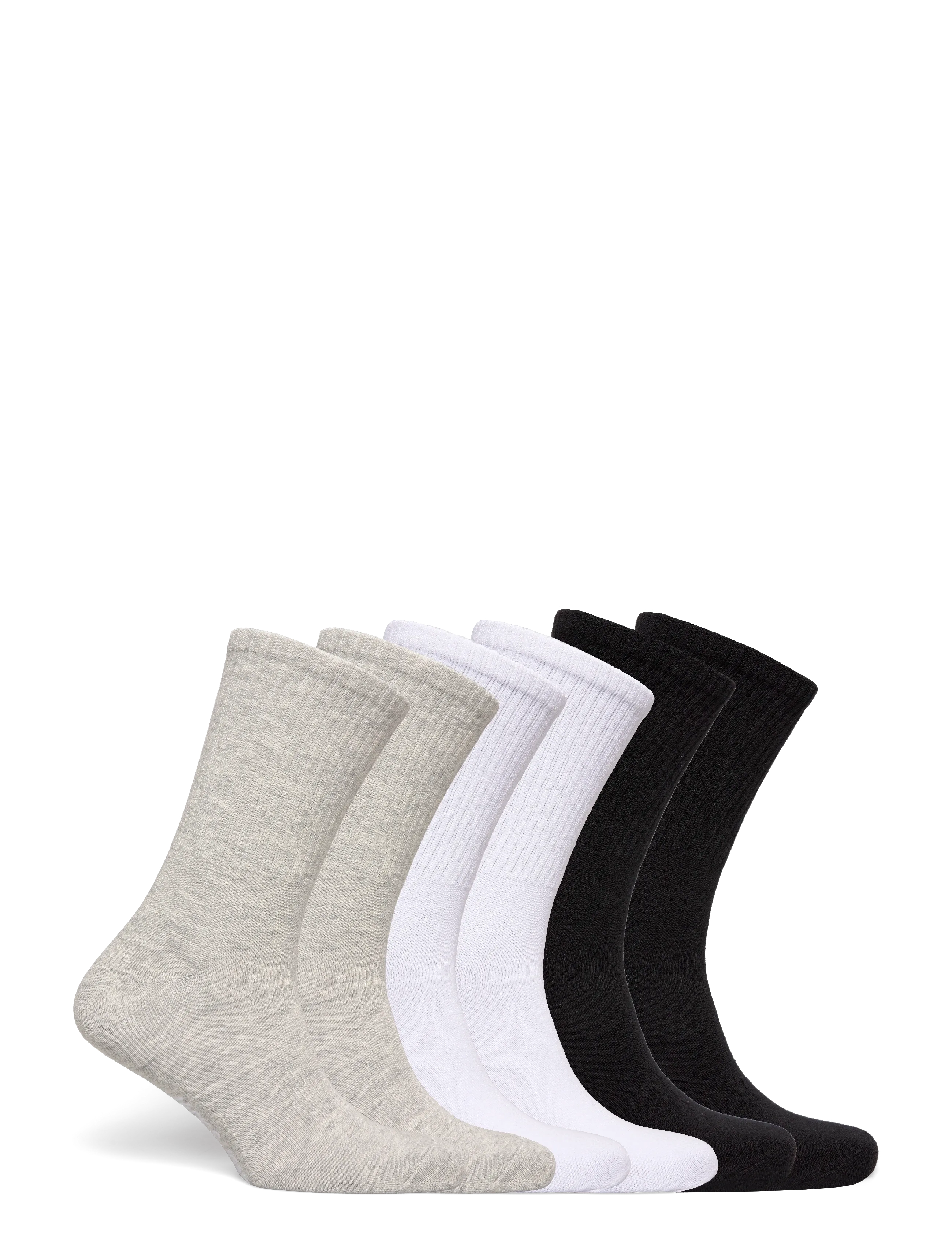 Jack & Jones - JACNOLAN SOLID TENNIS SOCKS 6 PACK - madalaimad hinnad - white - 1