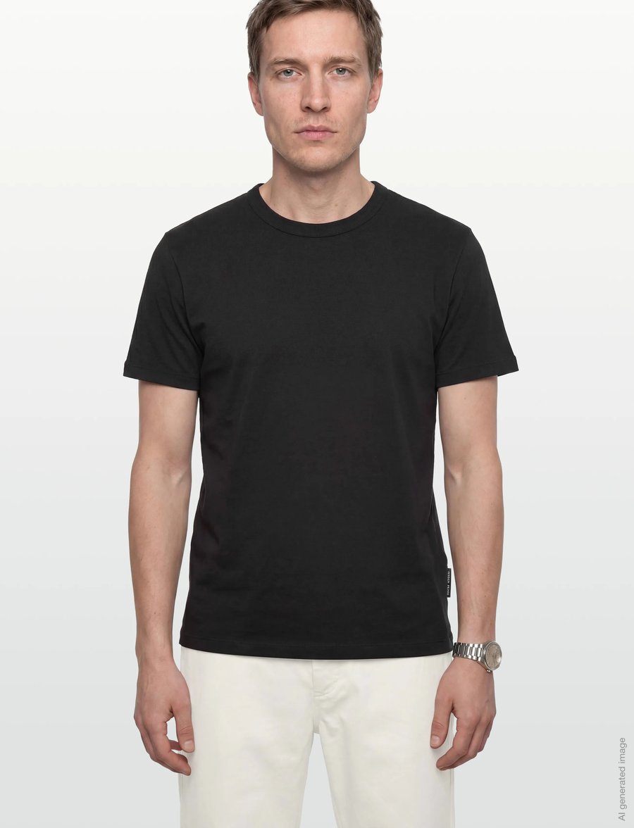Jack & Jones - JCOMINERAL TONAL BINDED TEE SS CREW NECK - korte mouwen - black - 3