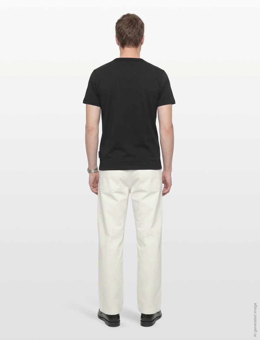 Jack & Jones - JCOMINERAL TONAL BINDED TEE SS CREW NECK - korte mouwen - black - 4