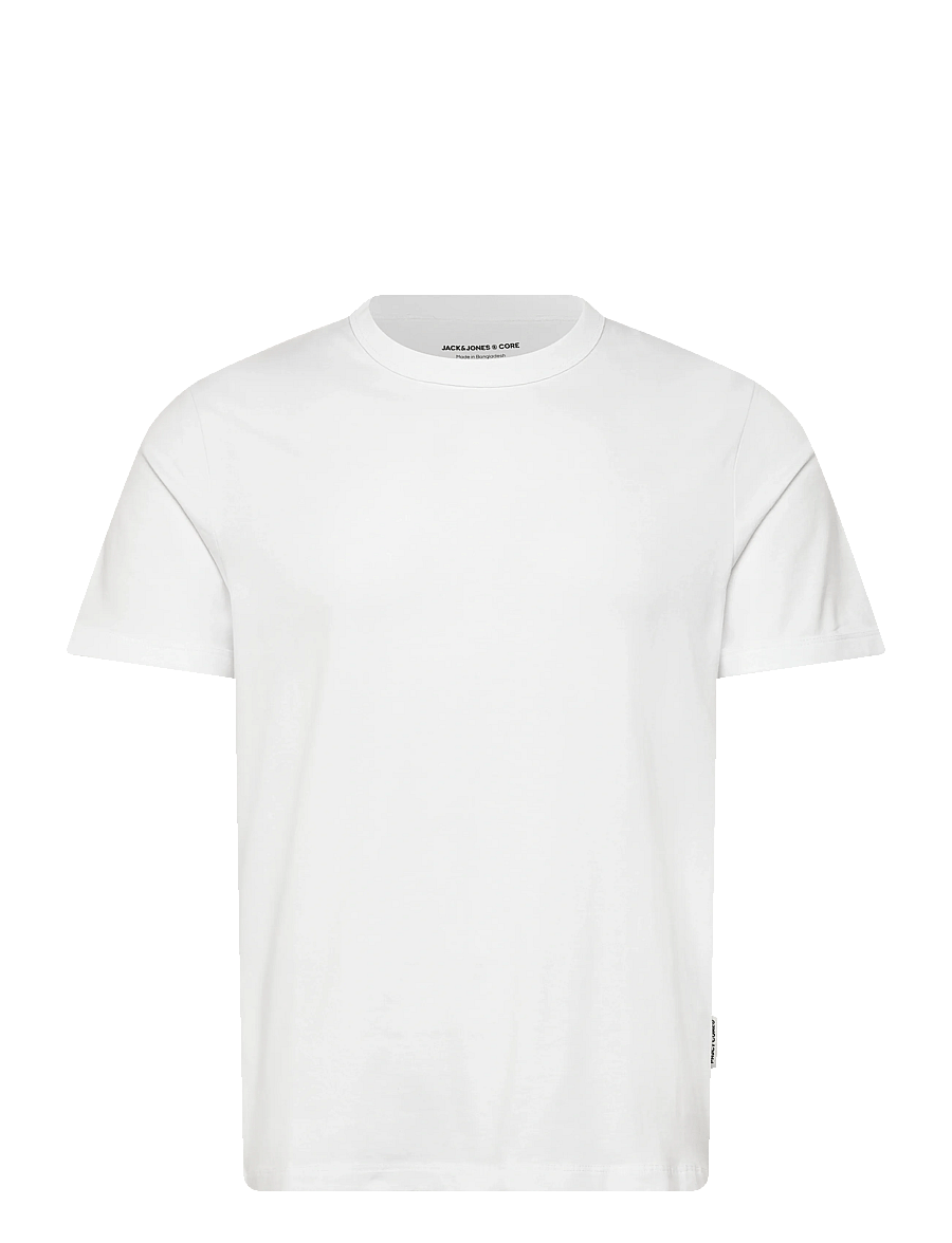Jack & Jones - JCOMINERAL TONAL BINDED TEE SS CREW NECK - kortärmade t-shirts - bright white - 0