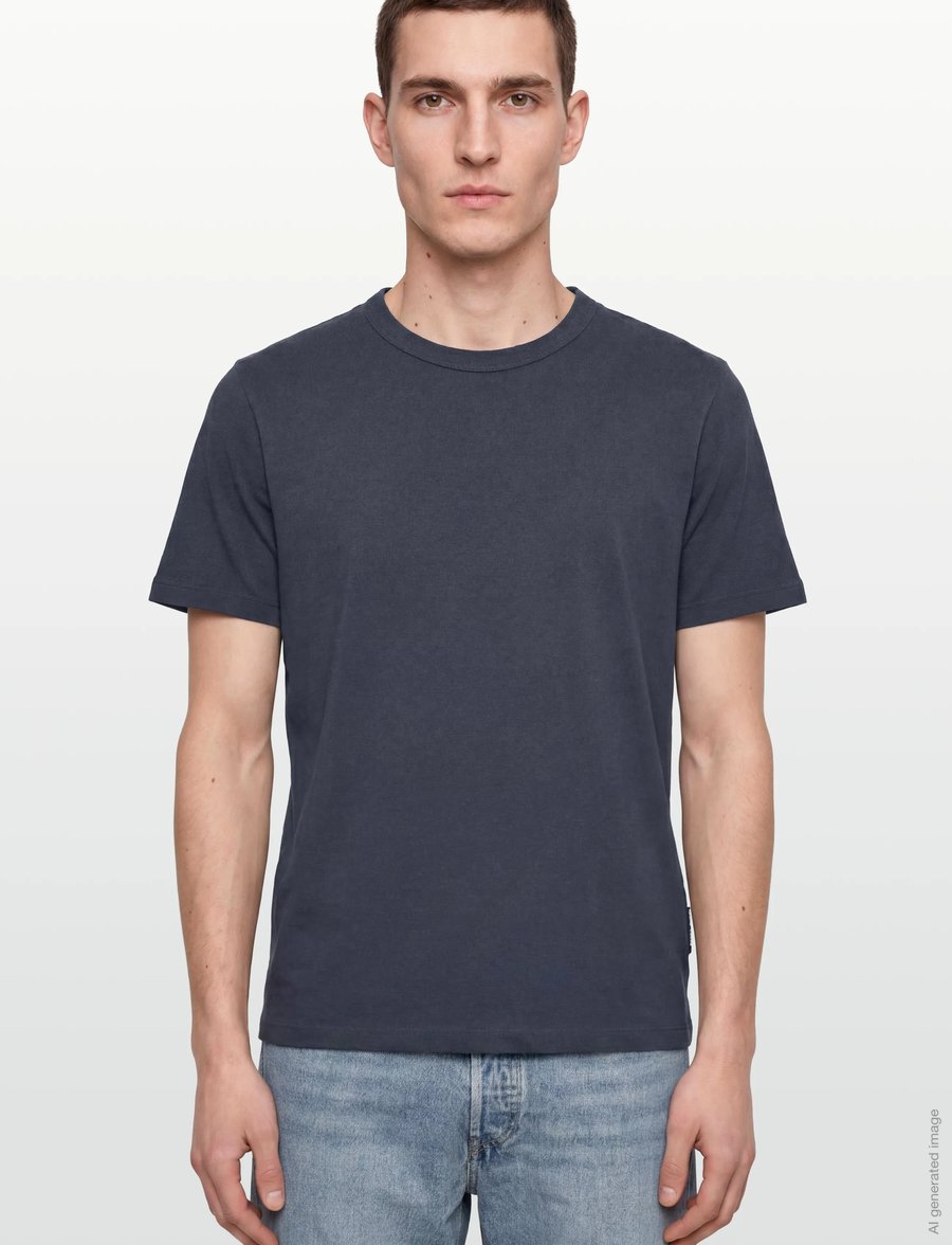 Jack & Jones - JCOMINERAL TONAL BINDED TEE SS CREW NECK - kurzärmelig - outer space - 3