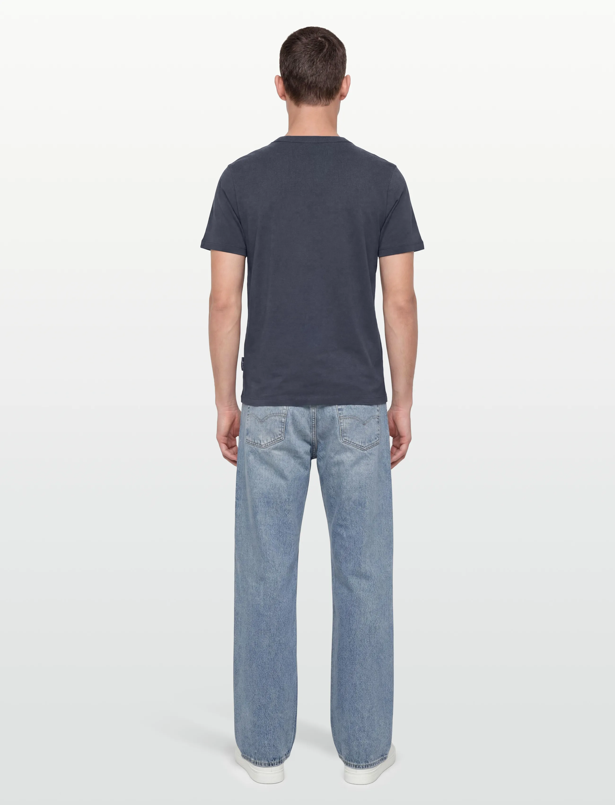 Jack & Jones - JCOMINERAL TONAL BINDED TEE SS CREW NECK - kurzärmelig - outer space - 4