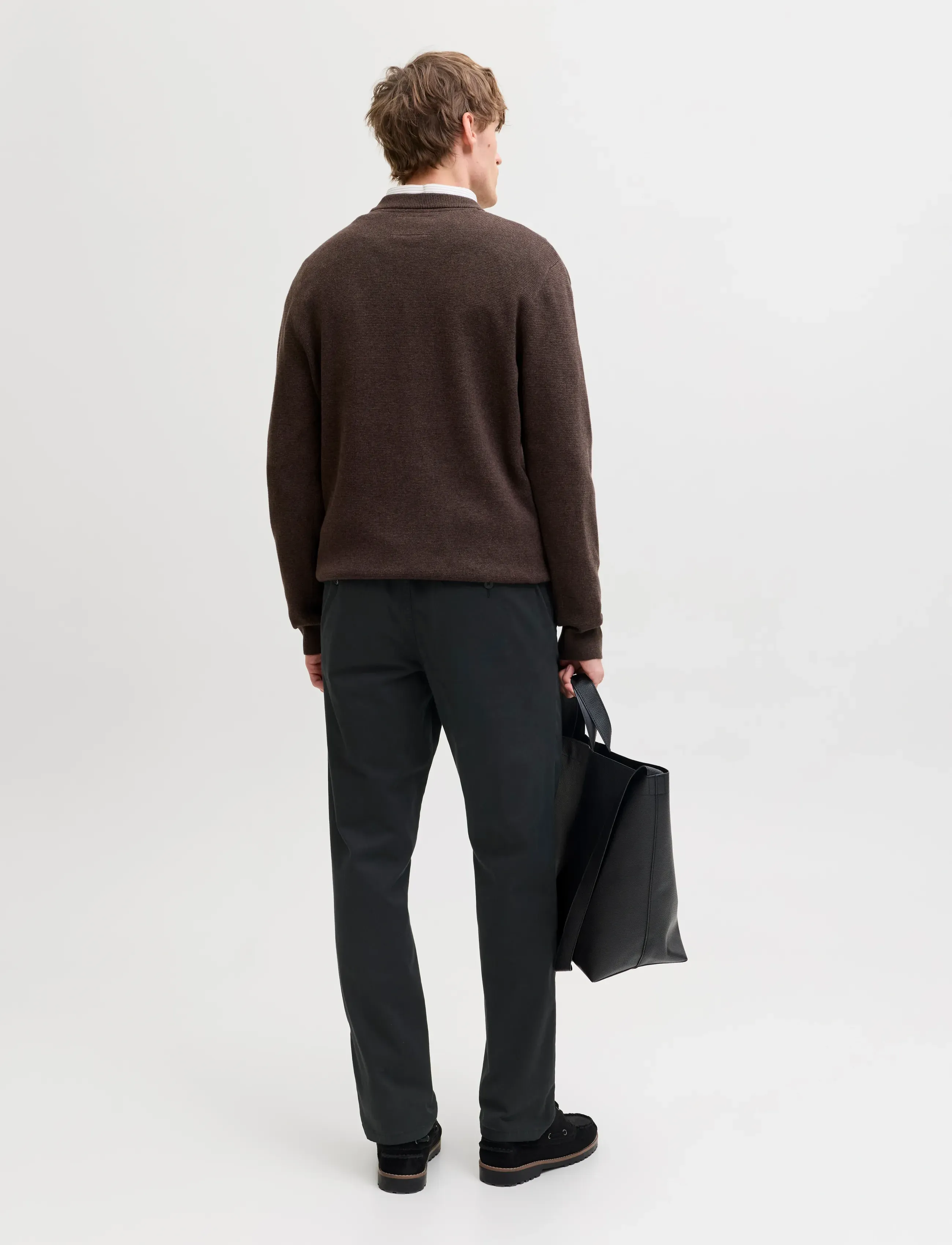 Jack & Jones - JPSTOLLIE VANCE CHINO NOOS - vabaaja püksid - black - 3