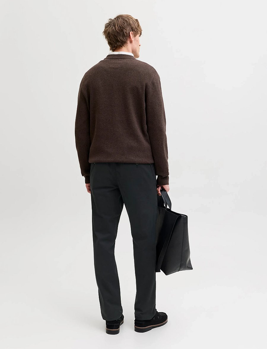 Jack & Jones - JPSTOLLIE VANCE CHINO NOOS - casual trousers - black - 3