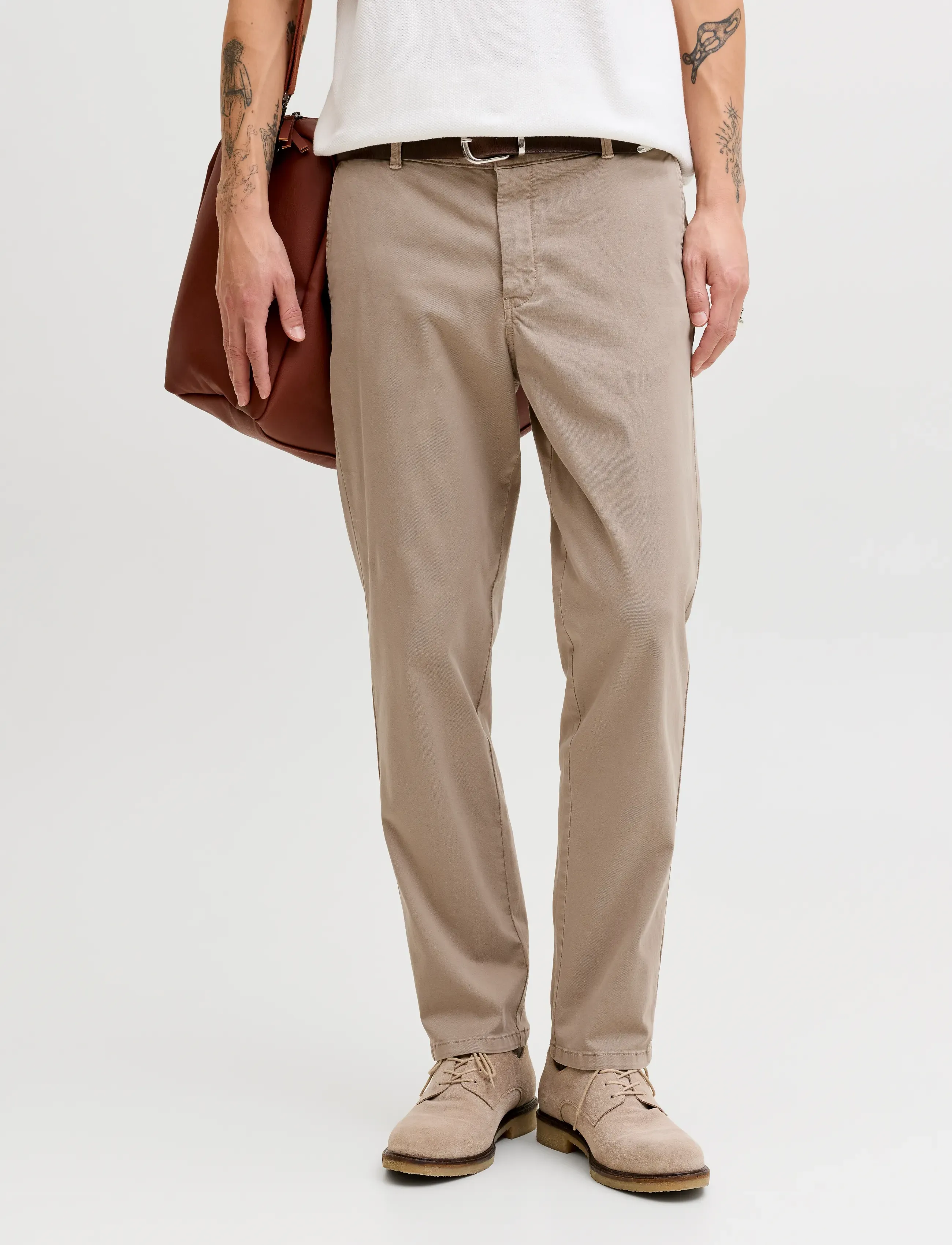 Jack & Jones JPSTOLLIE VANCE CHINO NOOS - Chinos - LEMON PEPPER / beige