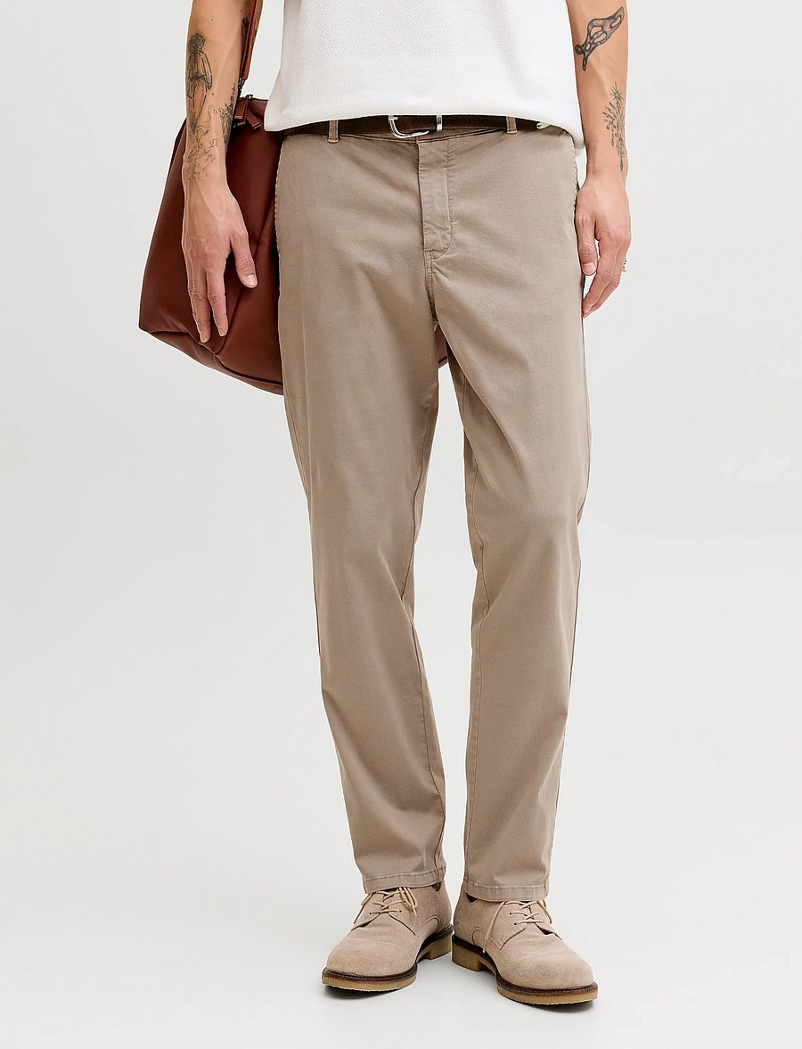 Jack & Jones - JPSTOLLIE VANCE CHINO NOOS - freizeithosen - lemon pepper - 0