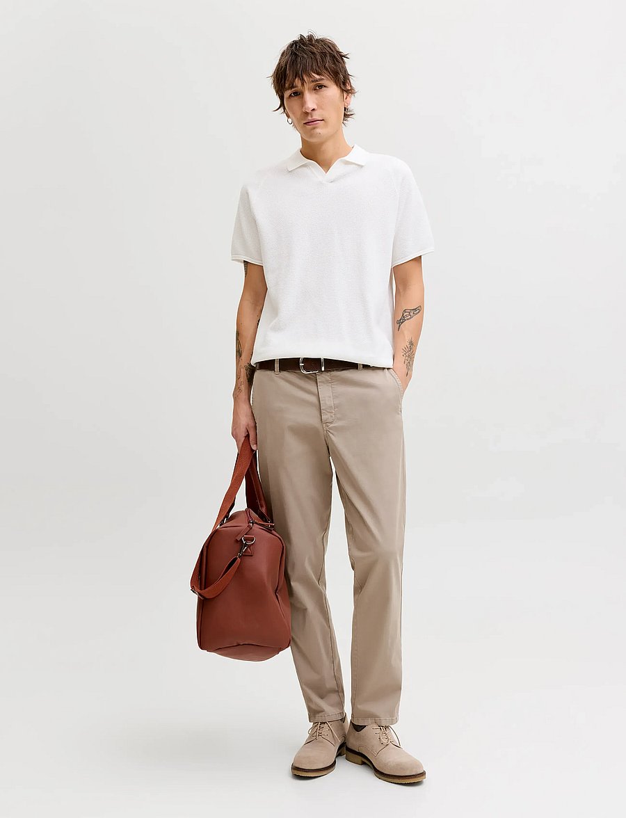 Jack & Jones - JPSTOLLIE VANCE CHINO NOOS - freizeithosen - lemon pepper - 4