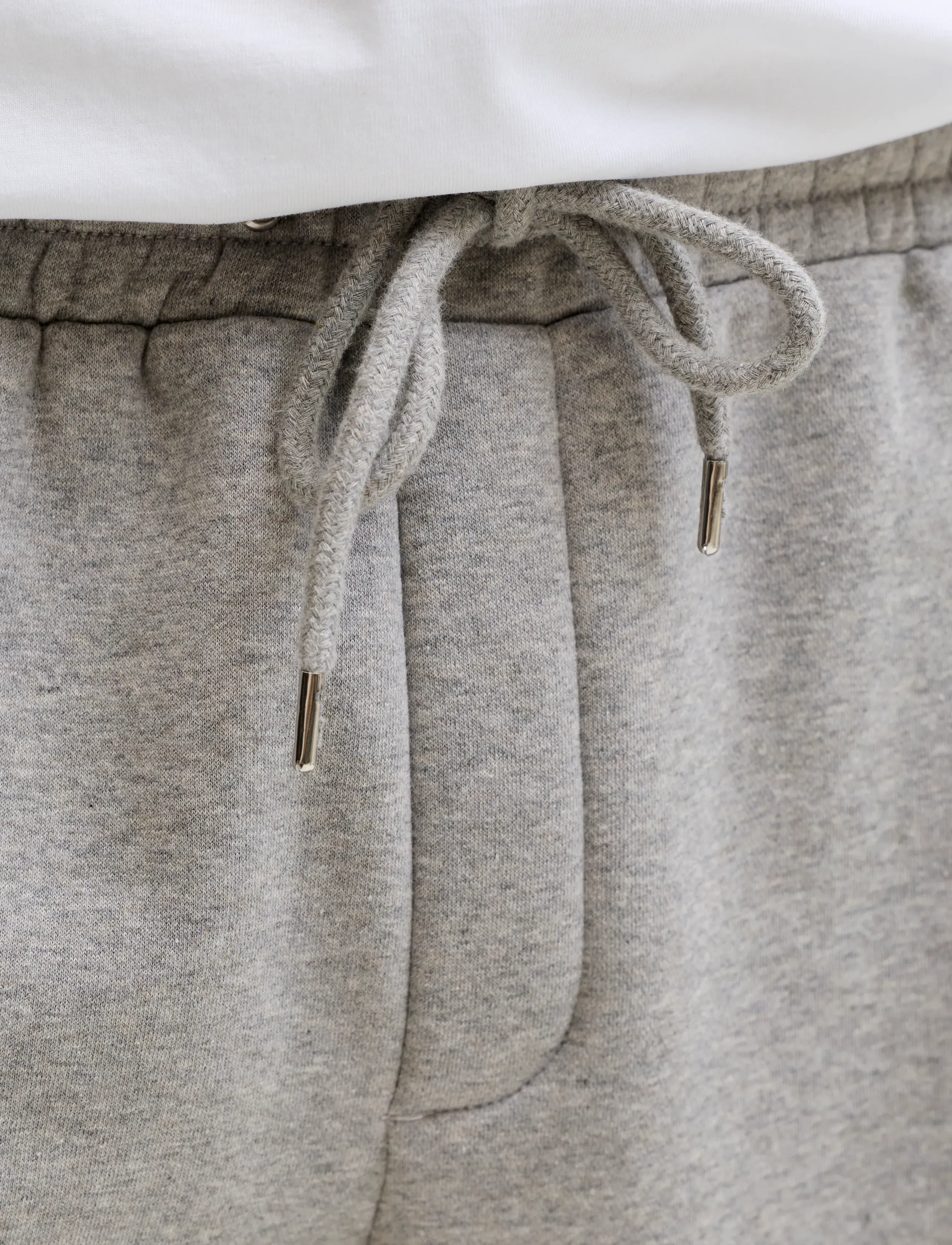 Jack & Jones - JPSTOWEN FALLS SWEAT SHORTS XXLNG LN - sweatshorts - light grey melange - 5