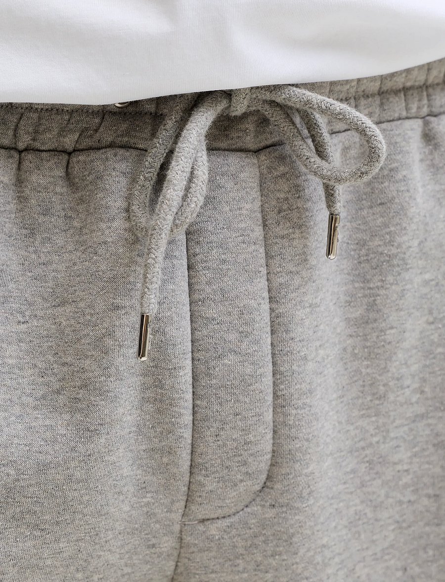 Jack & Jones - JPSTOWEN FALLS SWEAT SHORTS XXLNG LN - sweatshorts - light grey melange - 5