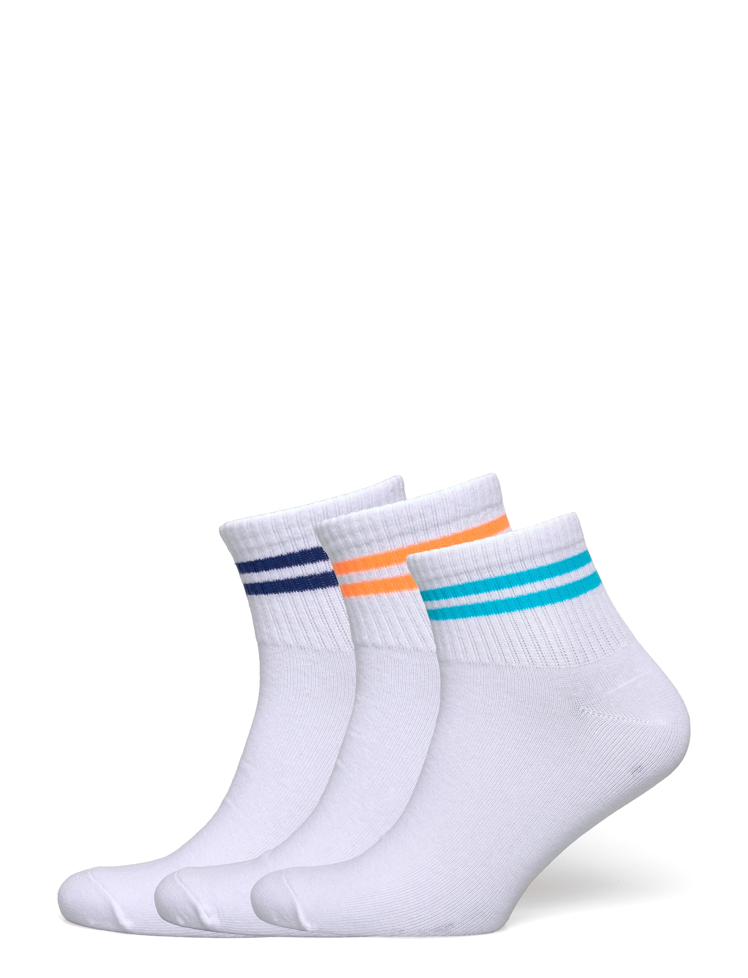 JACK & JONES Jacjoe Solid Kurz Socken 3 Pack Weiß - One Size - Herren