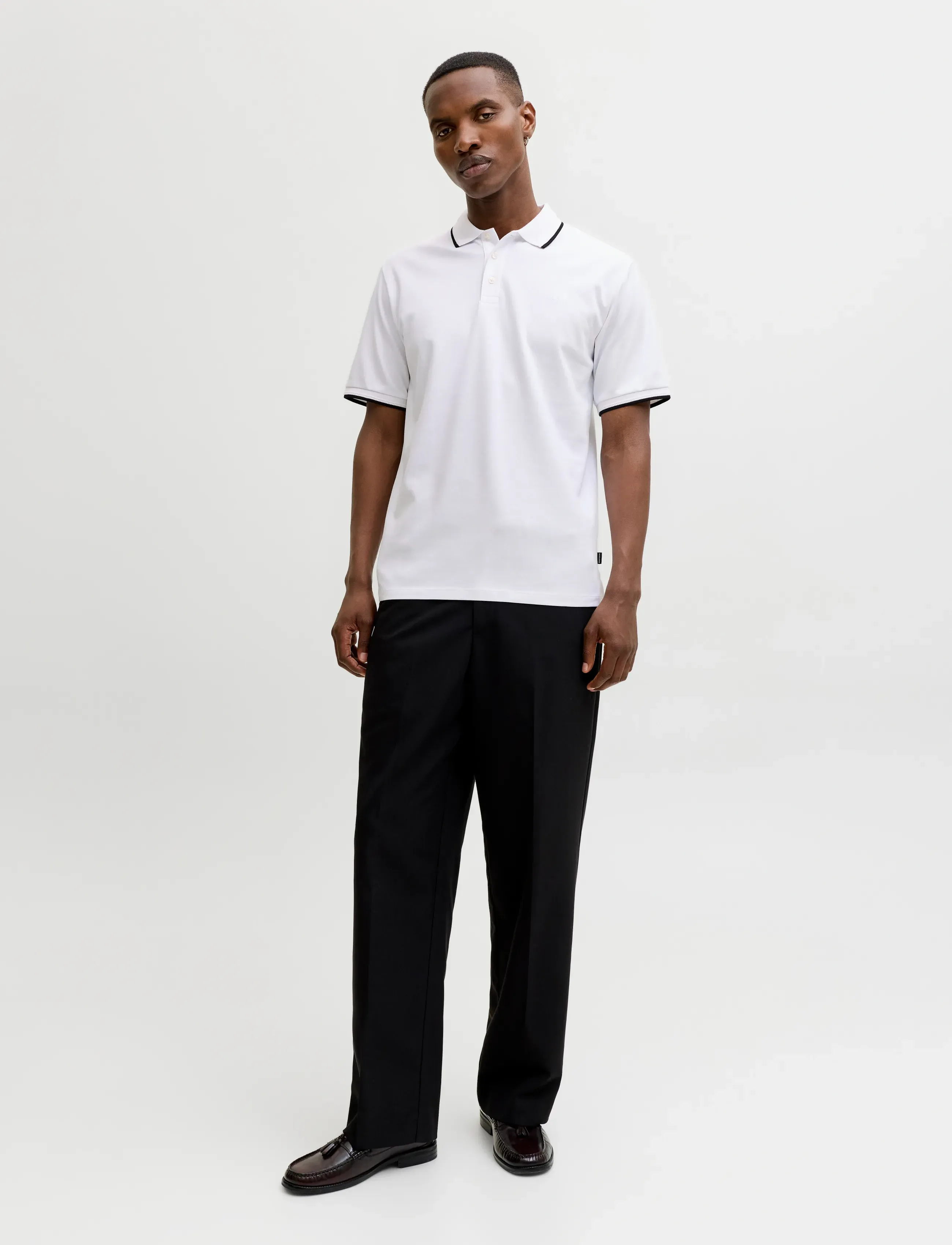 Jack & Jones - JPRBLAETHAN DETAIL SS POLO SN - kortærmede poloer - bright white - 4
