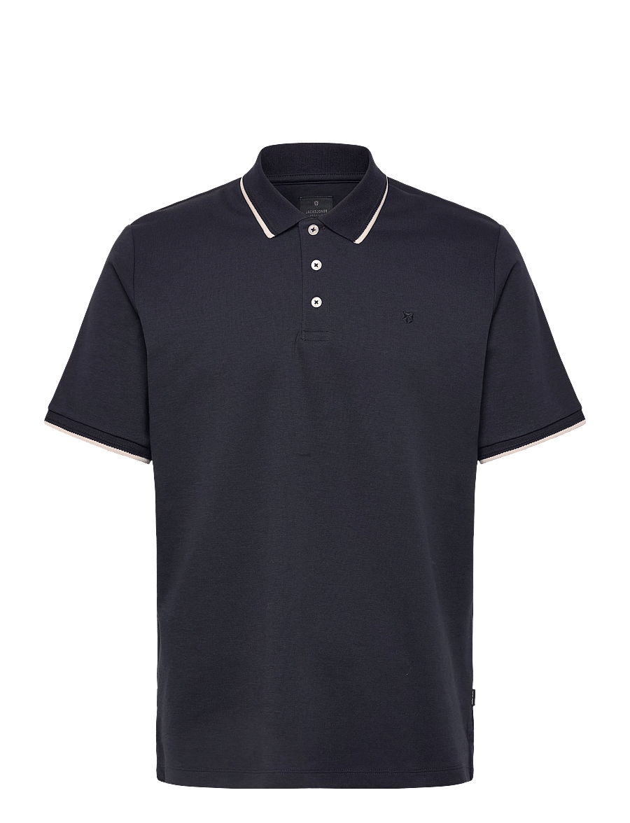 Jack & Jones - JPRBLAETHAN DETAIL SS POLO SN - kortærmede poloer - night sky - 1