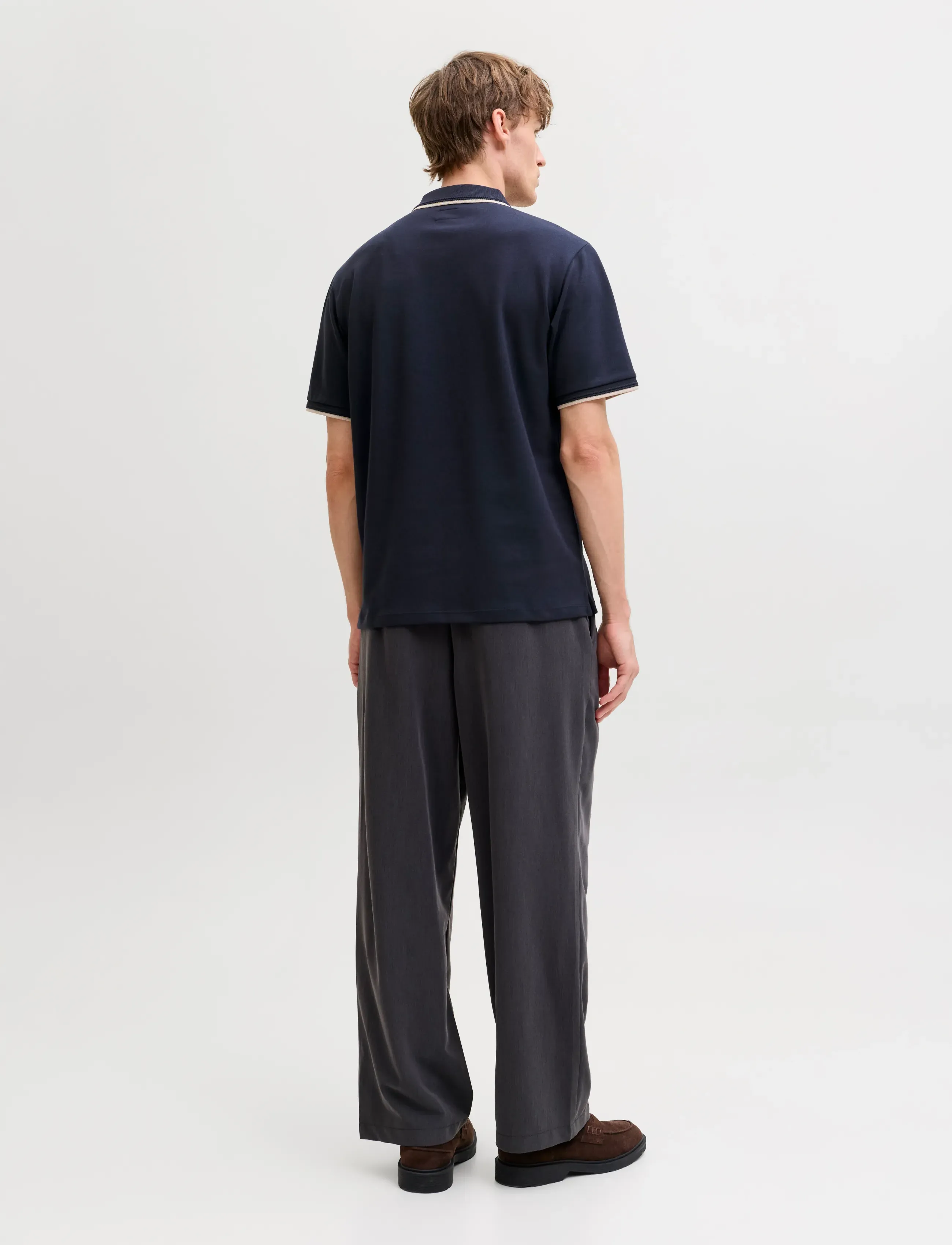 Jack & Jones - JPRBLAETHAN DETAIL SS POLO SN - kortærmede poloer - night sky - 3