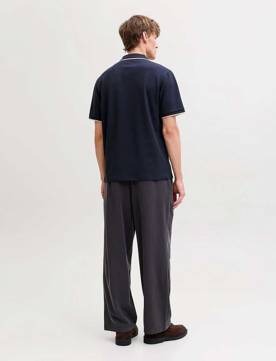 Jack & Jones - JPRBLAETHAN DETAIL SS POLO SN - kortærmede poloer - night sky - 3