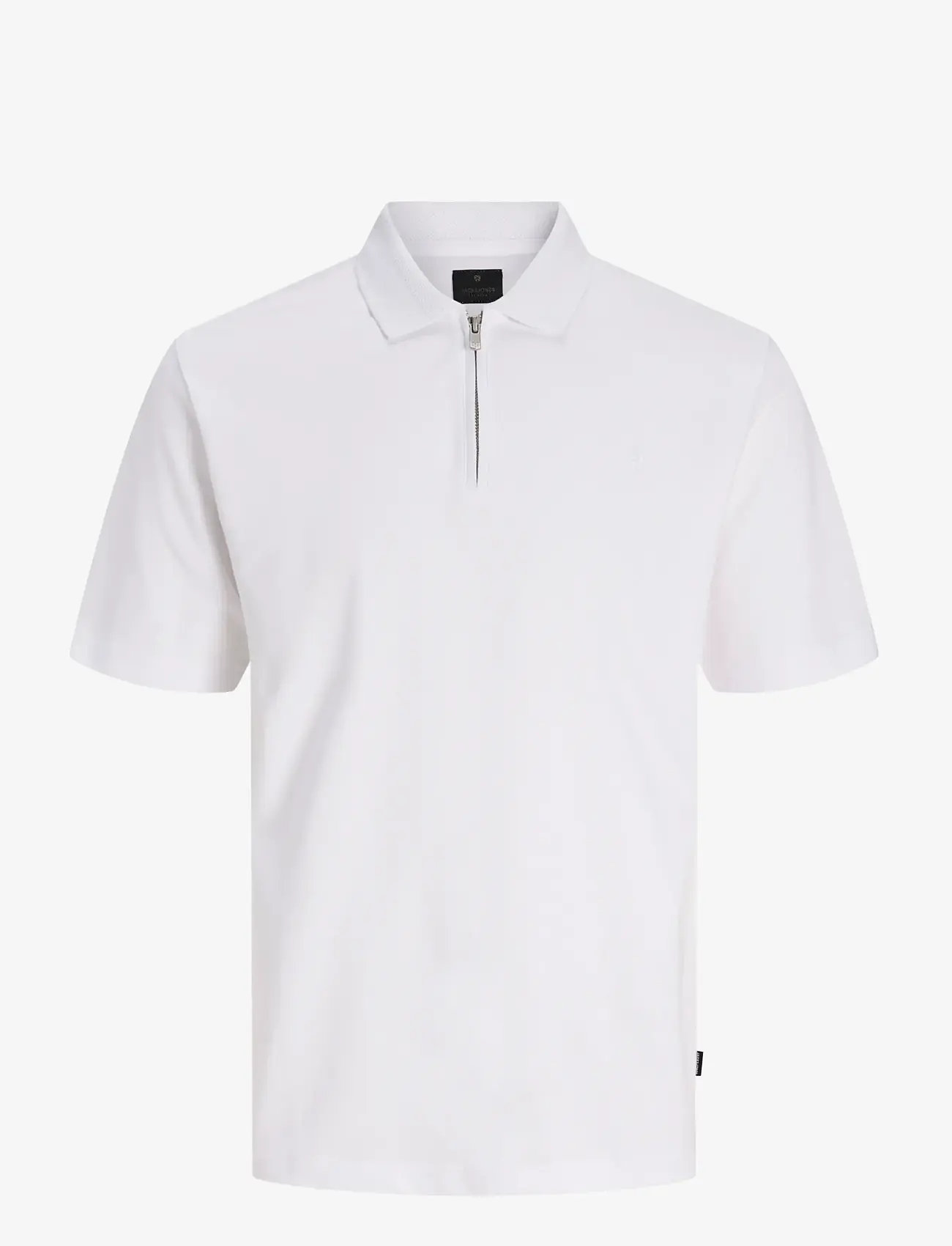 Jack & Jones - JPRBLAETHAN SS ZIP POLO SN - kurzärmelig - bright white - 1