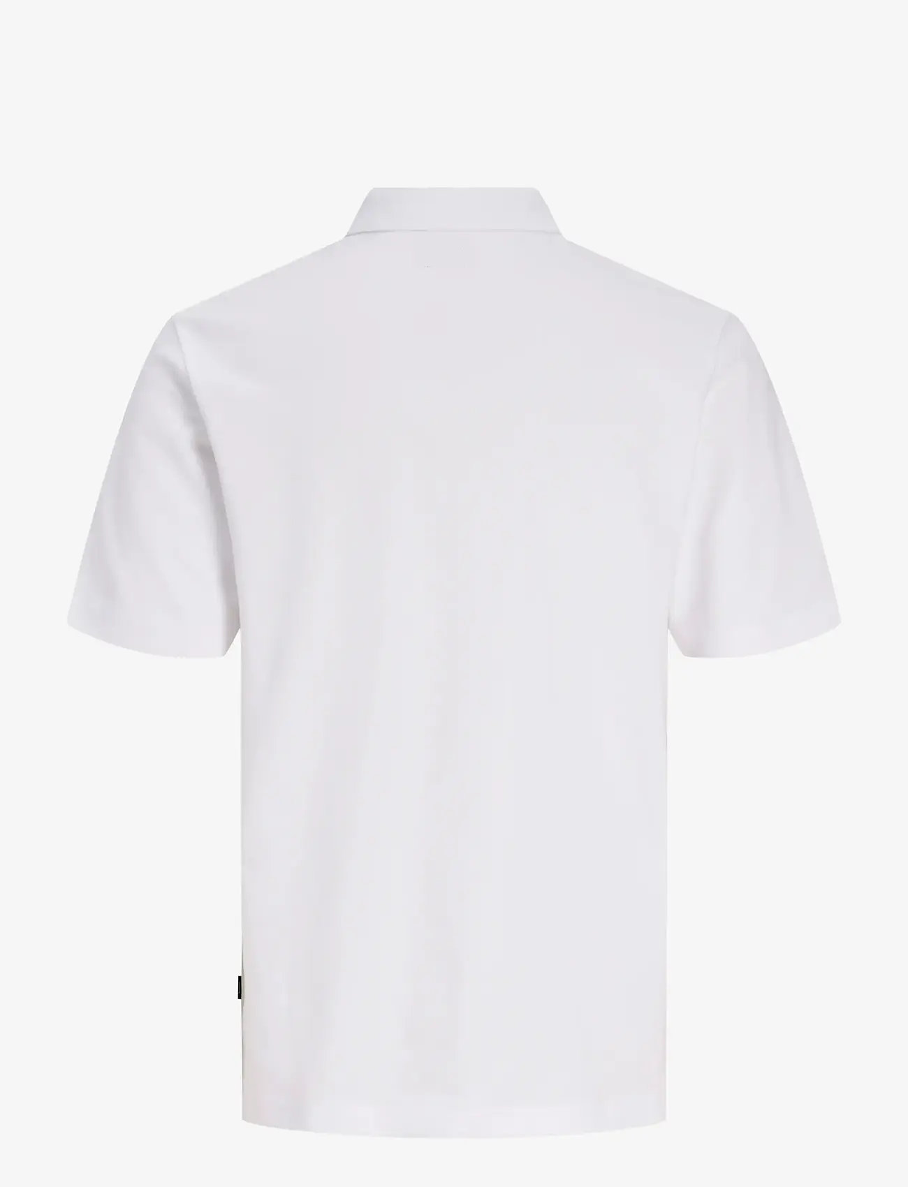 Jack & Jones - JPRBLAETHAN SS ZIP POLO SN - kurzärmelig - bright white - 2