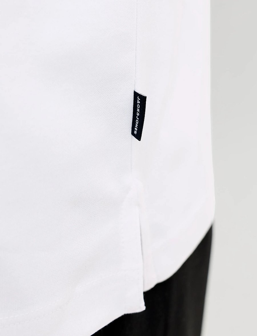 Jack & Jones - JPRBLAETHAN SS ZIP POLO SN - kortärmade pikéer - bright white - 5