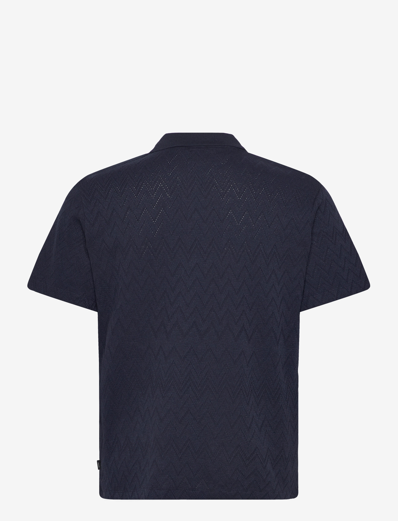 Jack & Jones - JPRBLATRENTON SS JACQUARD POLO - lühikeste varrukatega polod - night sky - 1