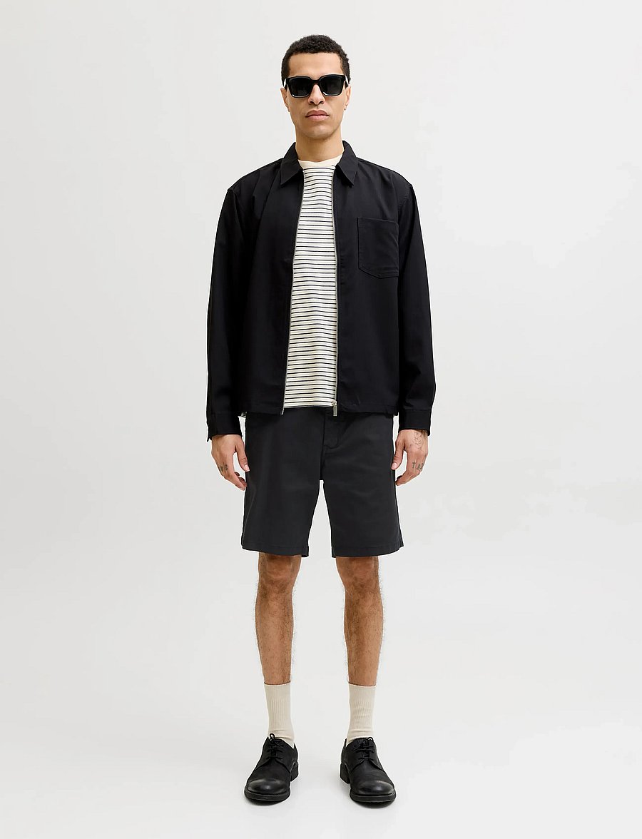 Jack & Jones - JPSTACE VANCE CHINO SHORTS REG SN - chinos shorts - black - 4
