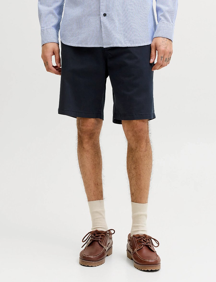 Jack & Jones - JPSTACE VANCE CHINO SHORTS REG SN - chinos shorts - dark navy - 0