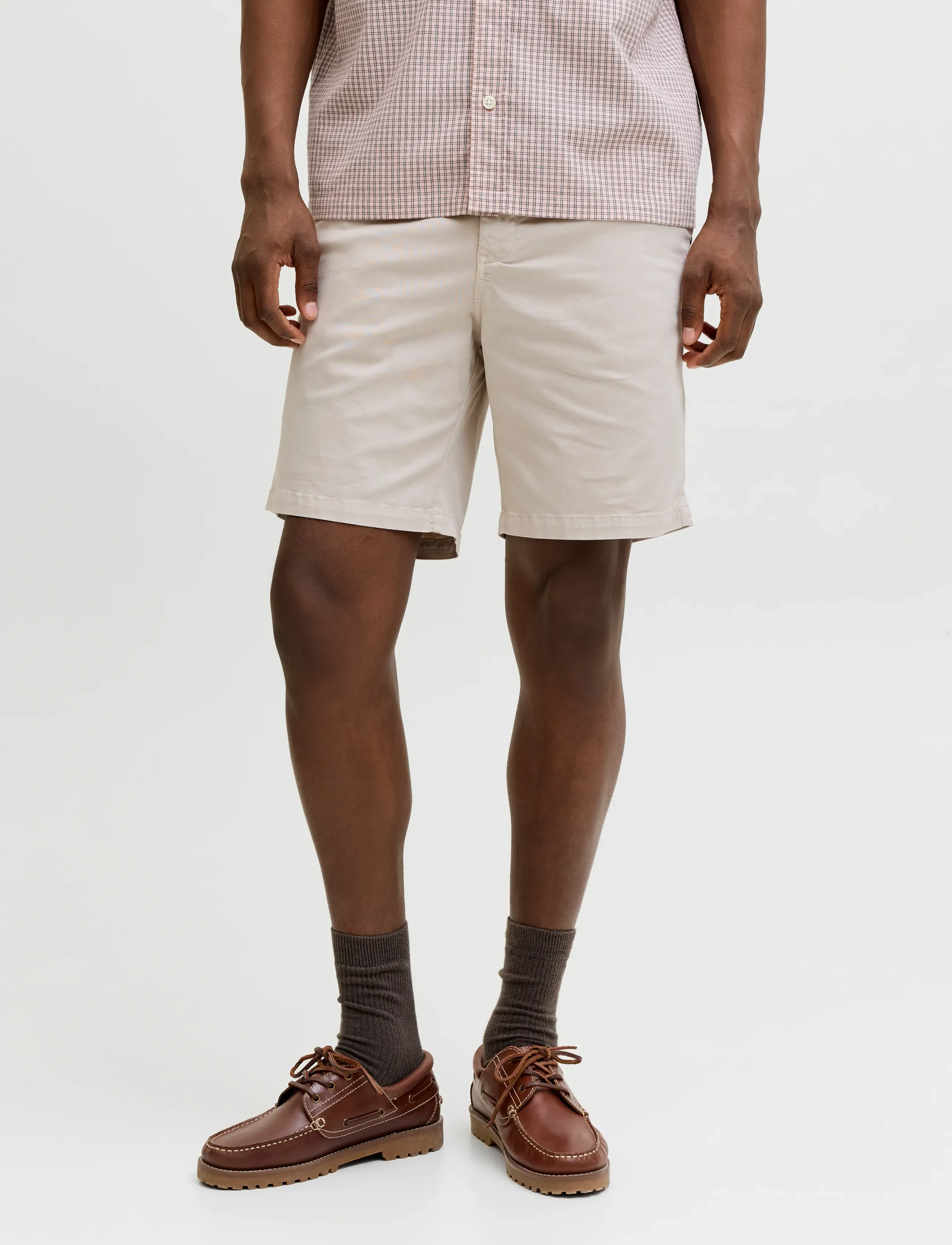 Jack & Jones JPSTACE VANCE CHINO SHORTS REG SN - Kollektionen - PUMICE STONE / beige