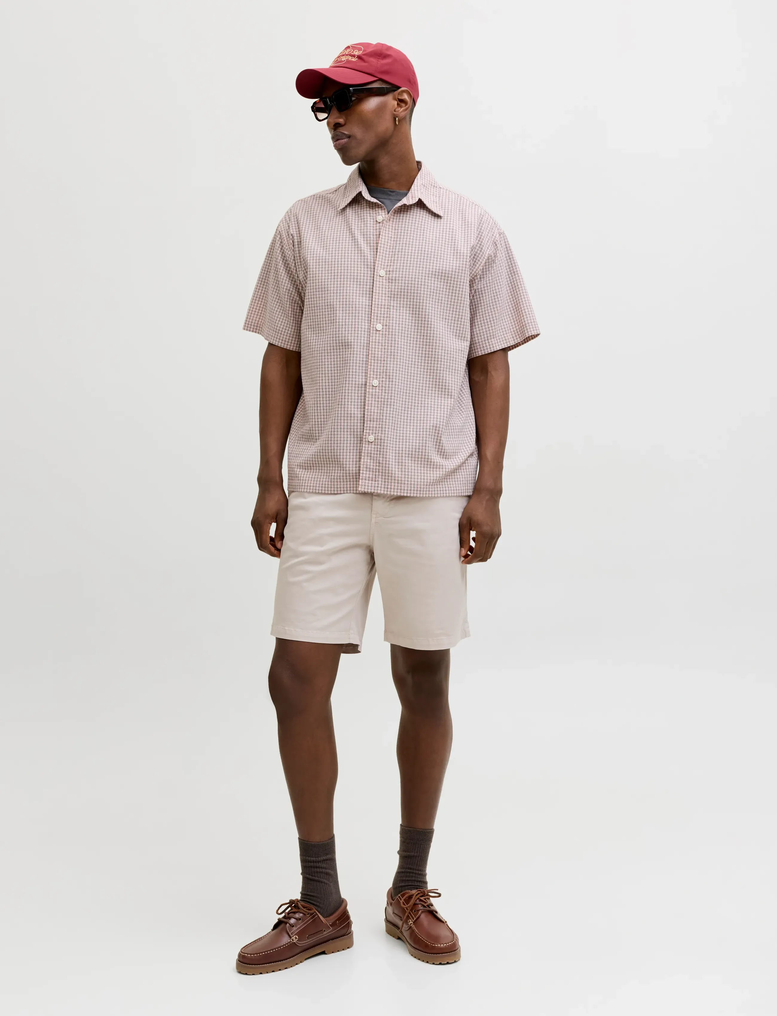 Jack & Jones - JPSTACE VANCE CHINO SHORTS REG SN - chinos shorts - pumice stone - 4