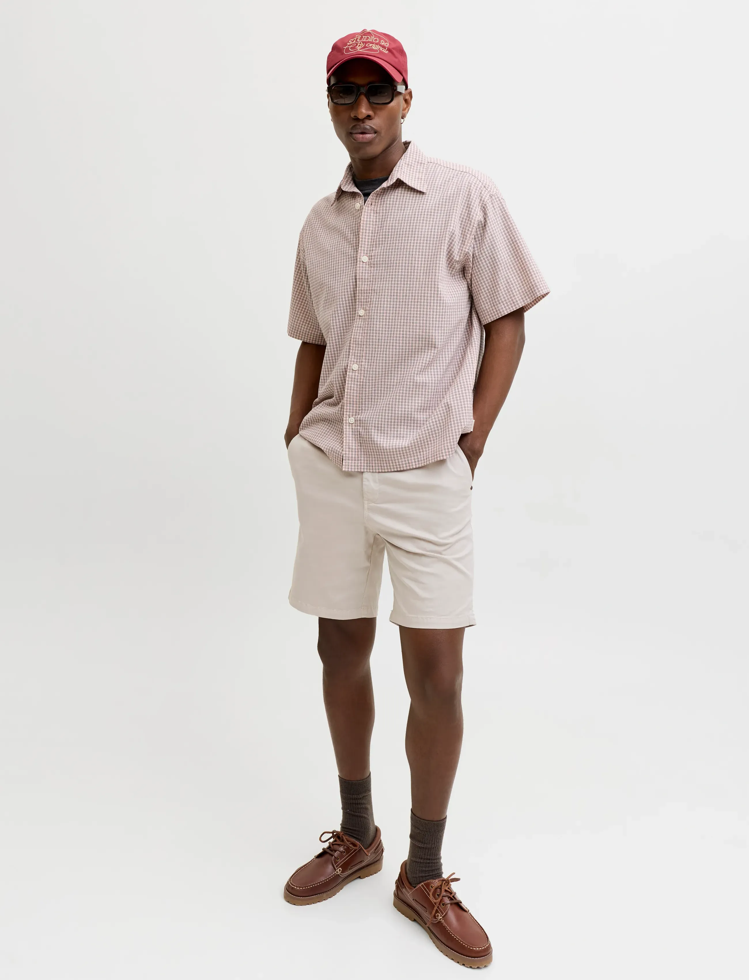 Jack & Jones - JPSTACE VANCE CHINO SHORTS REG SN - chinos shorts - pumice stone - 5