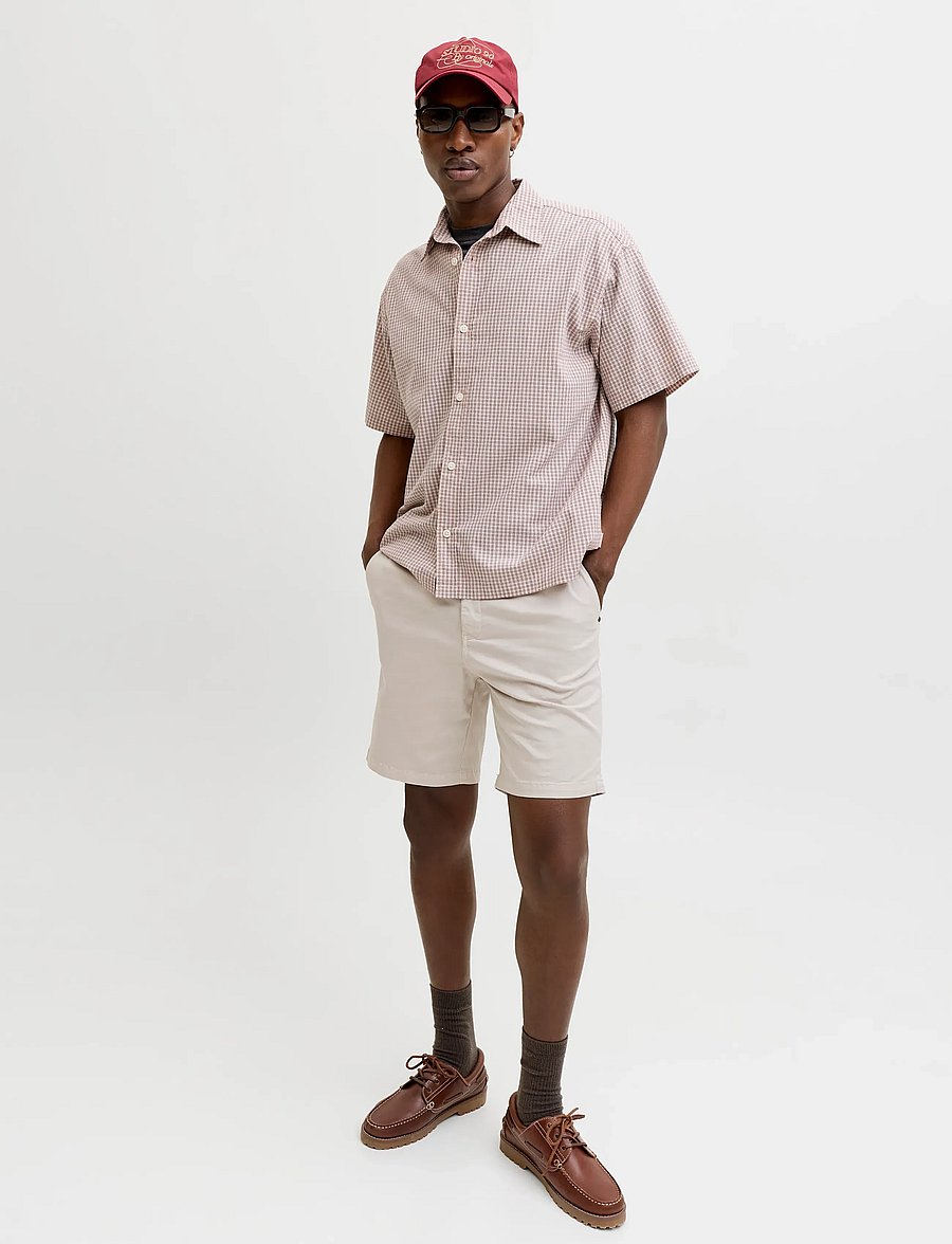 Jack & Jones - JPSTACE VANCE CHINO SHORTS REG SN - chinos shorts - pumice stone - 5