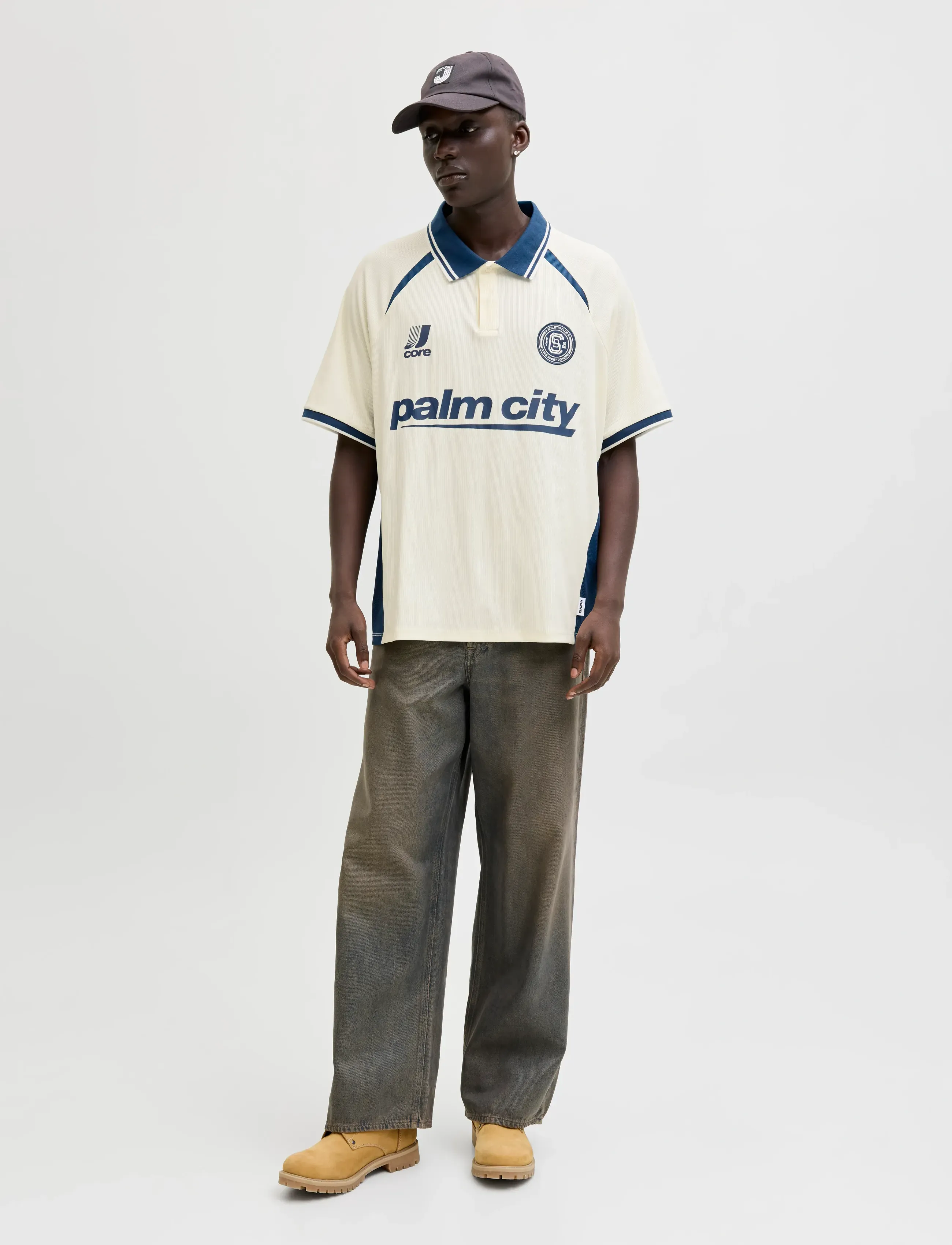 Jack & Jones - JCOCLUB RIBBED FOOTBALL POLO SS - toppe & t-shirts - bright white - 3