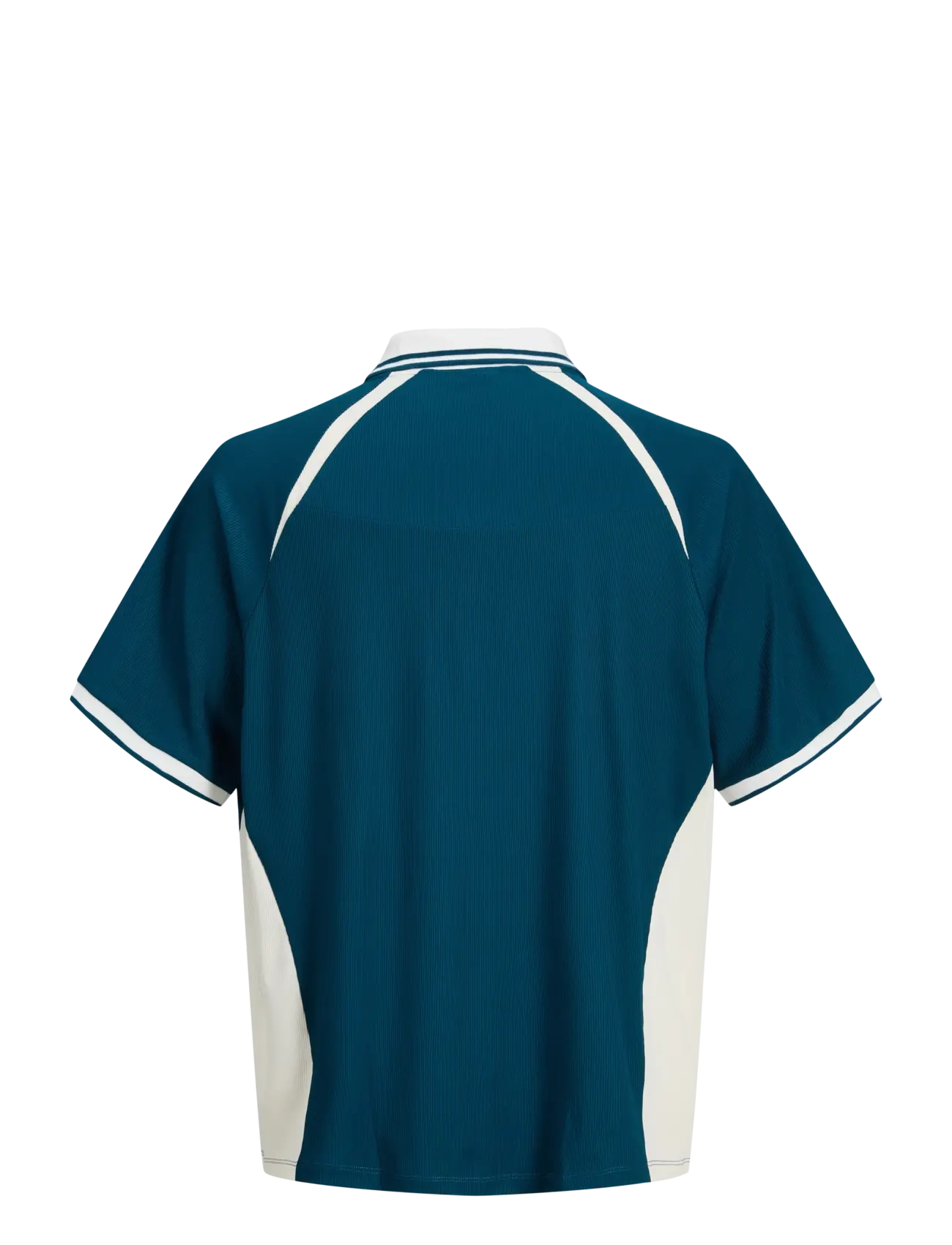Jack & Jones - JCOCLUB RIBBED FOOTBALL POLO SS - toppe & t-shirts - poseidon - 2