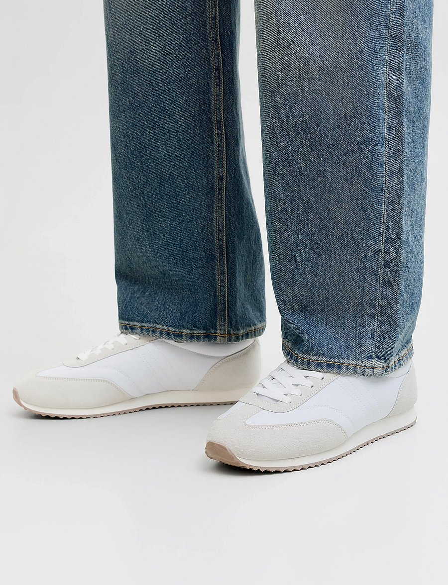 Jack & Jones - JFWBURTON RUNNER INTERNATIONAL CAMPAIGN - madala säärega - white onyx - 0
