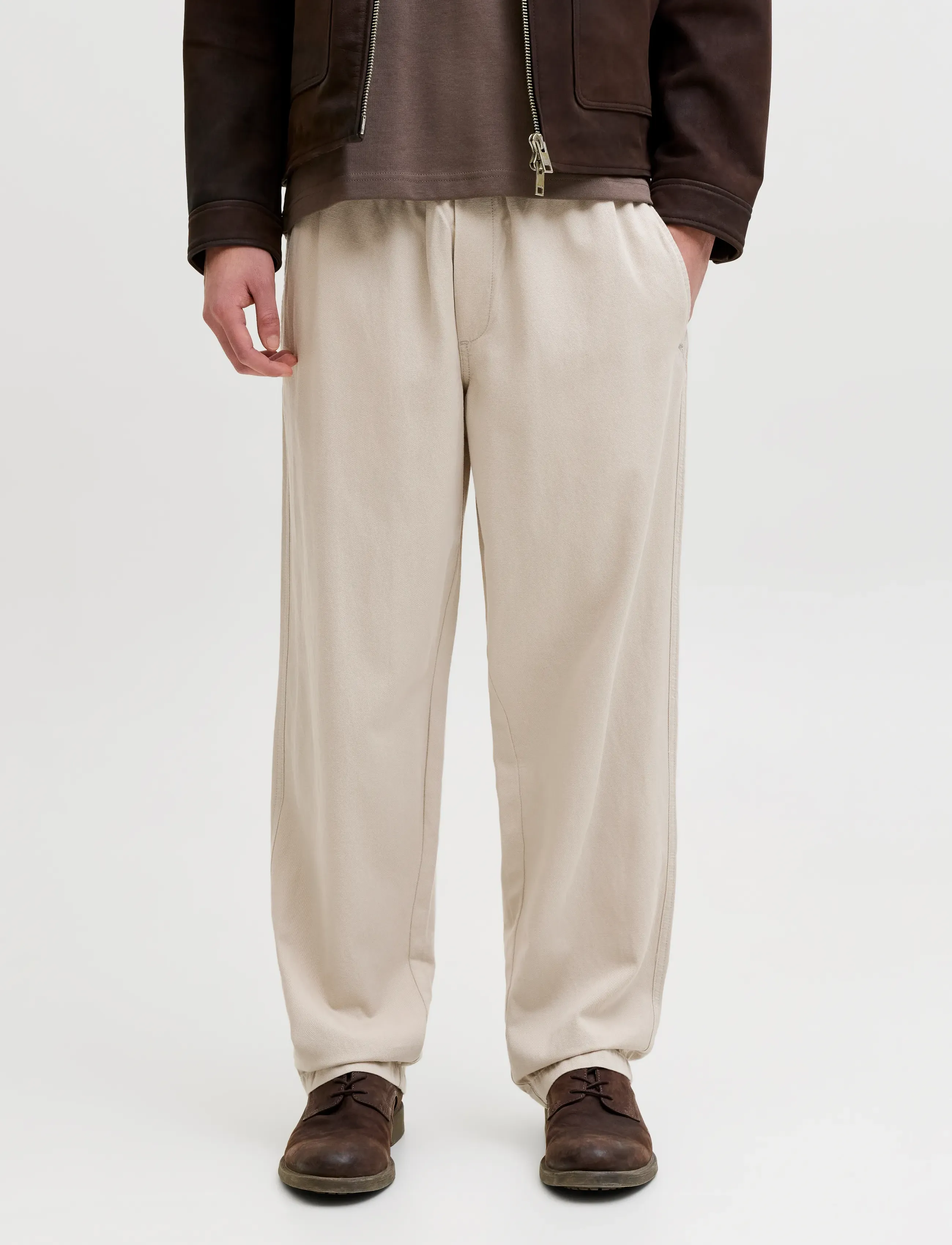 Jack & Jones Jpstkarl Ivy Jogger Sn, Mænd, Joggerbukser, Beige, Str: M