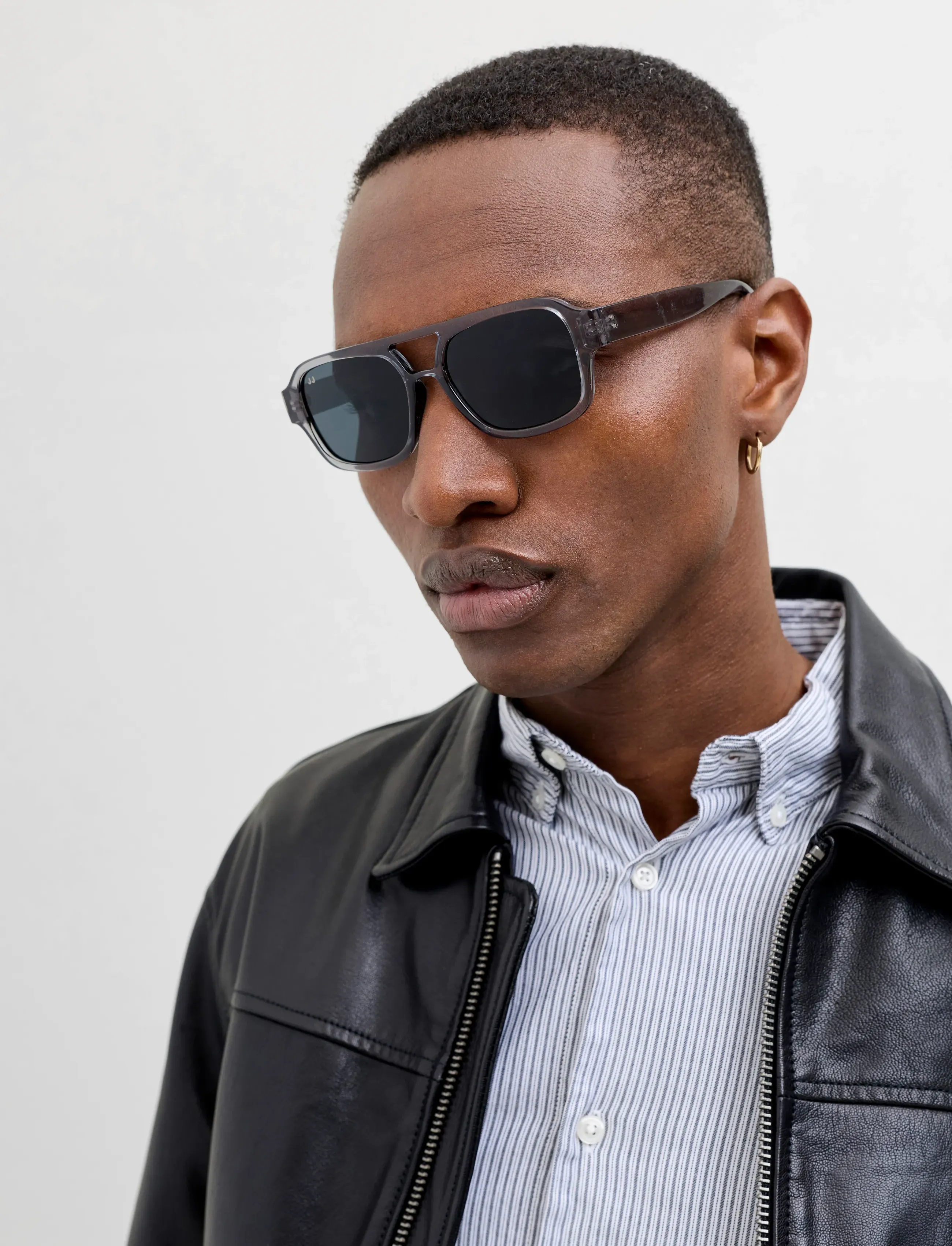 Jack & Jones Jacavey Sunglasses, One Size, Black, Solbriller > Solbriller Med Firkantet Stel, Herre