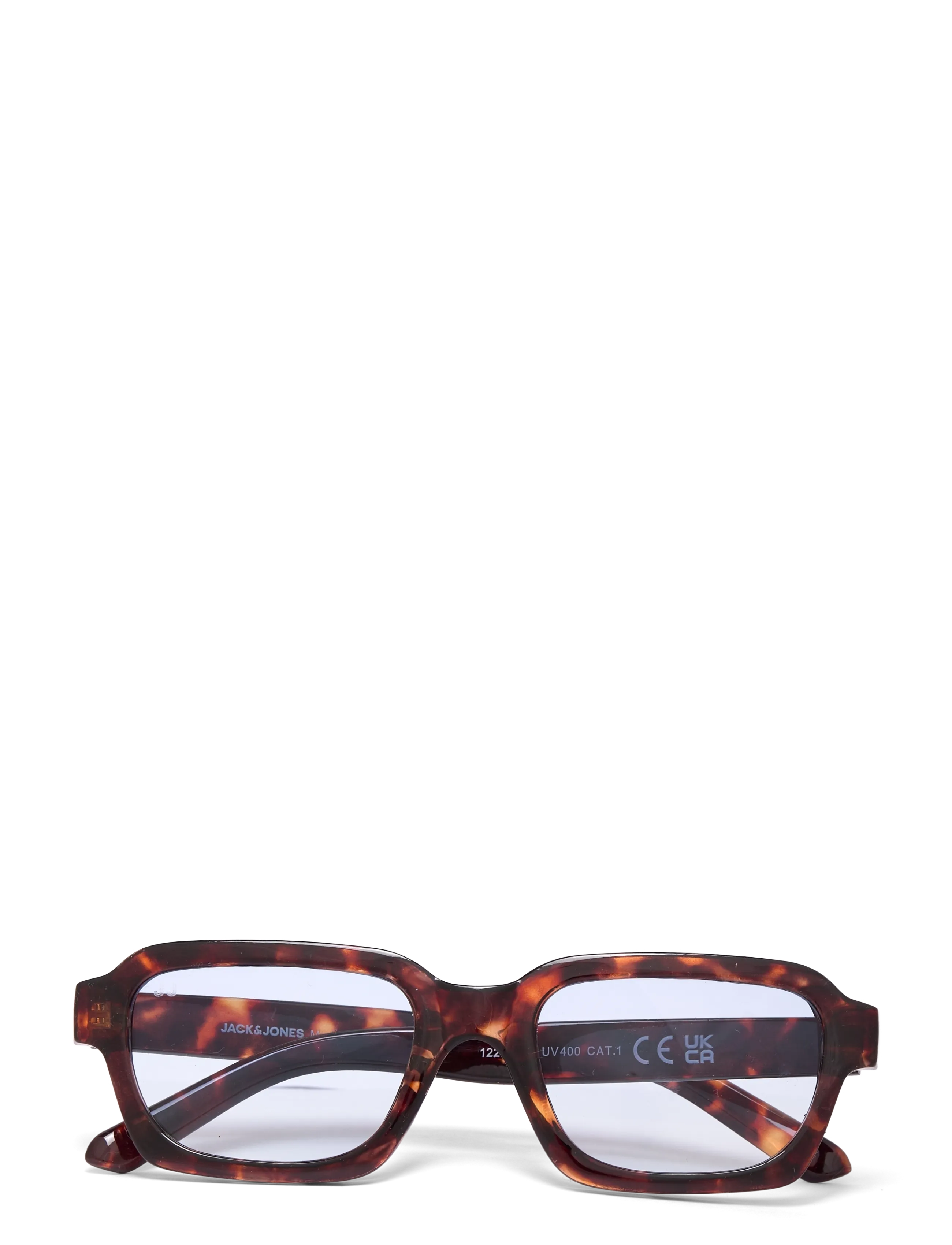Jack & Jones Jacavey Sunglasses, One Size, Brown, Solbriller > Solbriller Med Firkantet Stel, Herre
