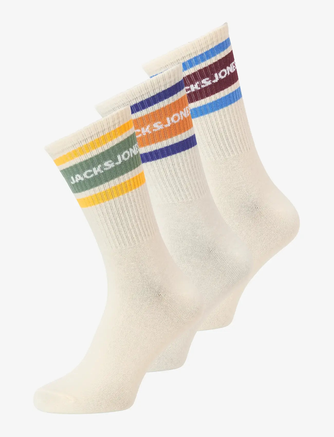 Jack & Jones - JACNICE TENNIS SOCKS 3 PACK SN - klassikalised sokid - buttercream - 0