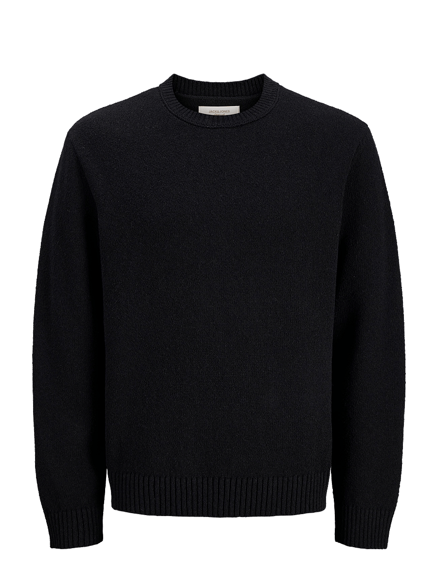 Jack & Jones - JORNORREBRO CATSKILLS KNIT CREW NECK SN - rund hals - black - 1