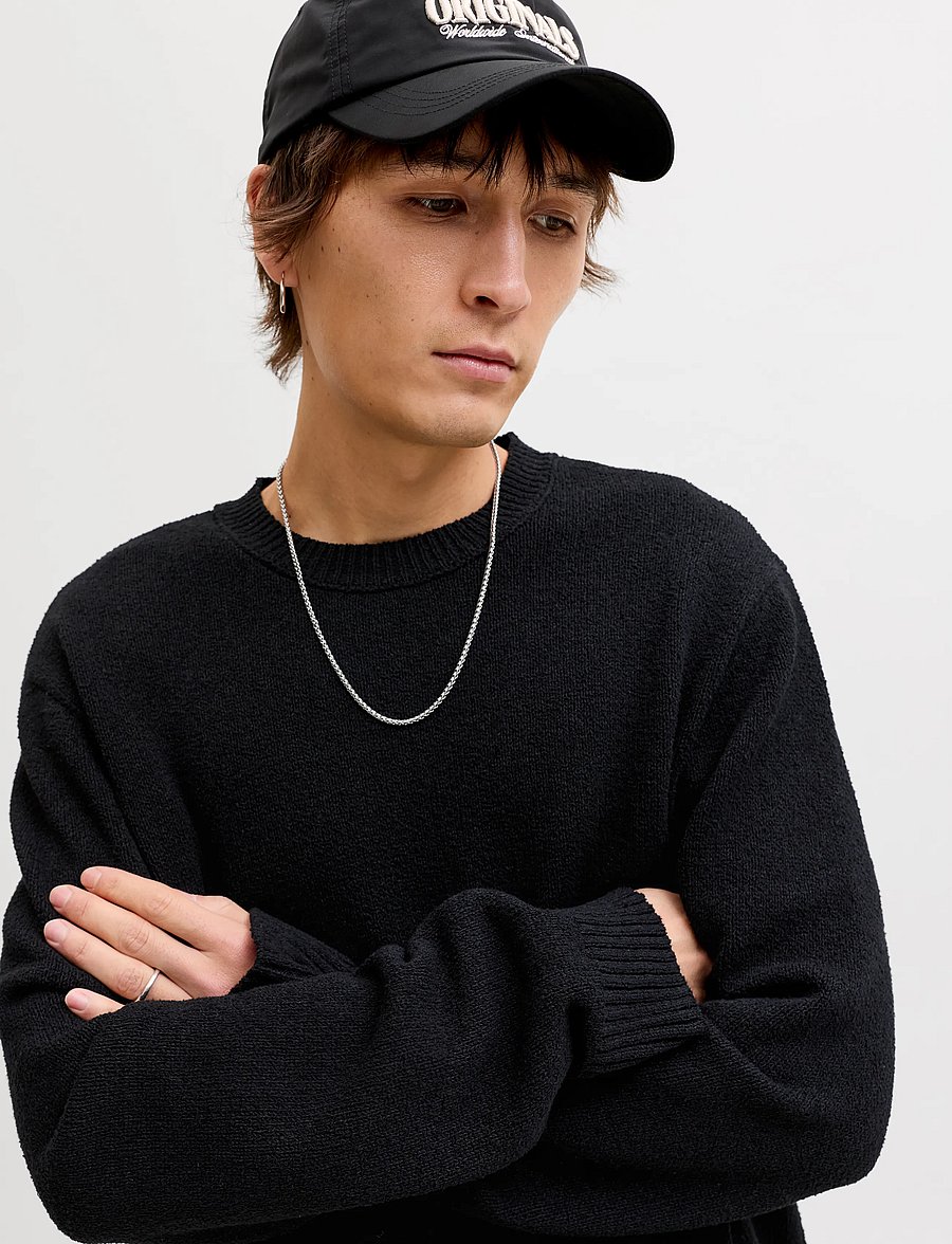 Jack & Jones - JORNORREBRO CATSKILLS KNIT CREW NECK SN - rund hals - black - 5