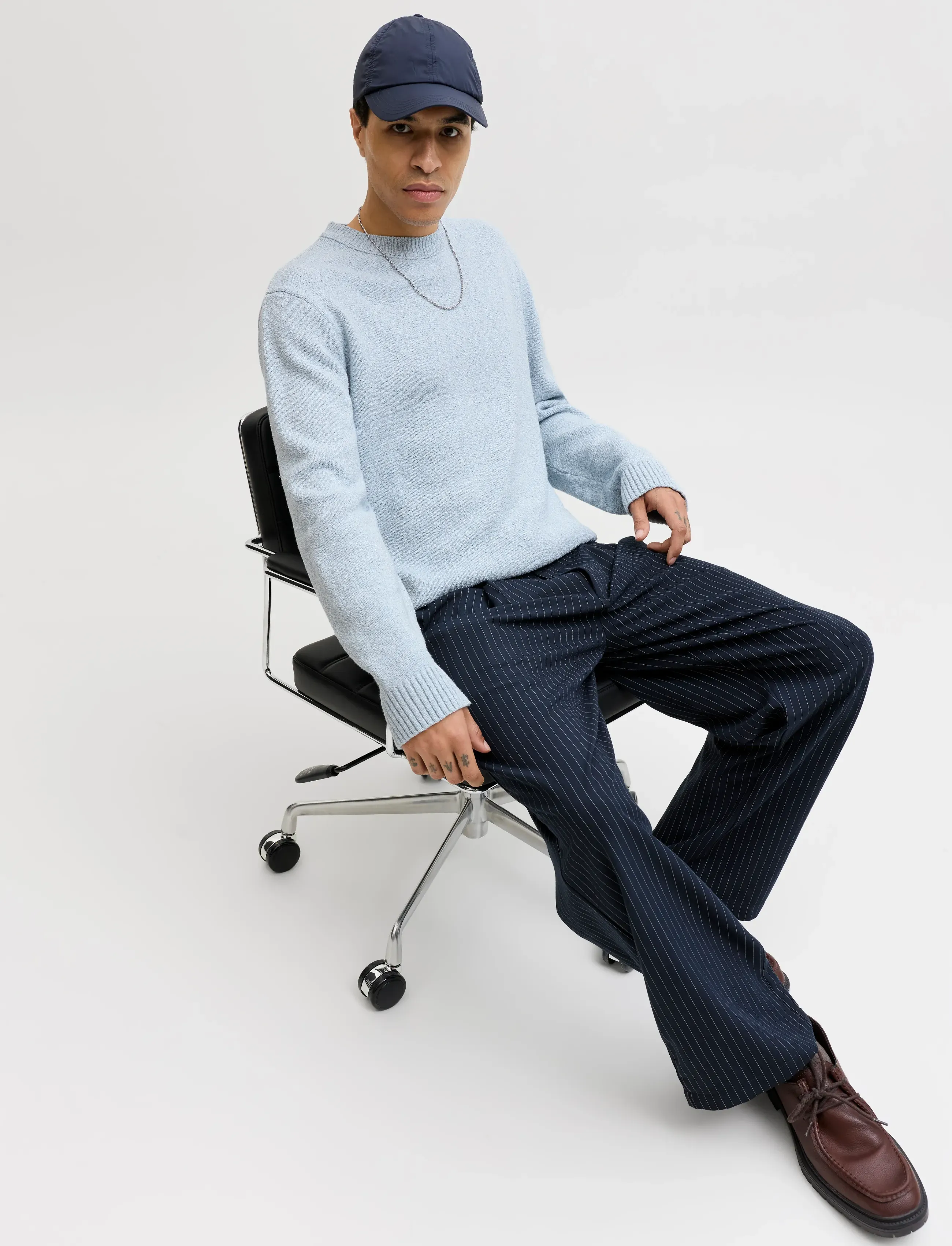 JACK & JONES Jornorrebro Catskills Knit Crew Neck Sn stickade tröjor herr – bild 5