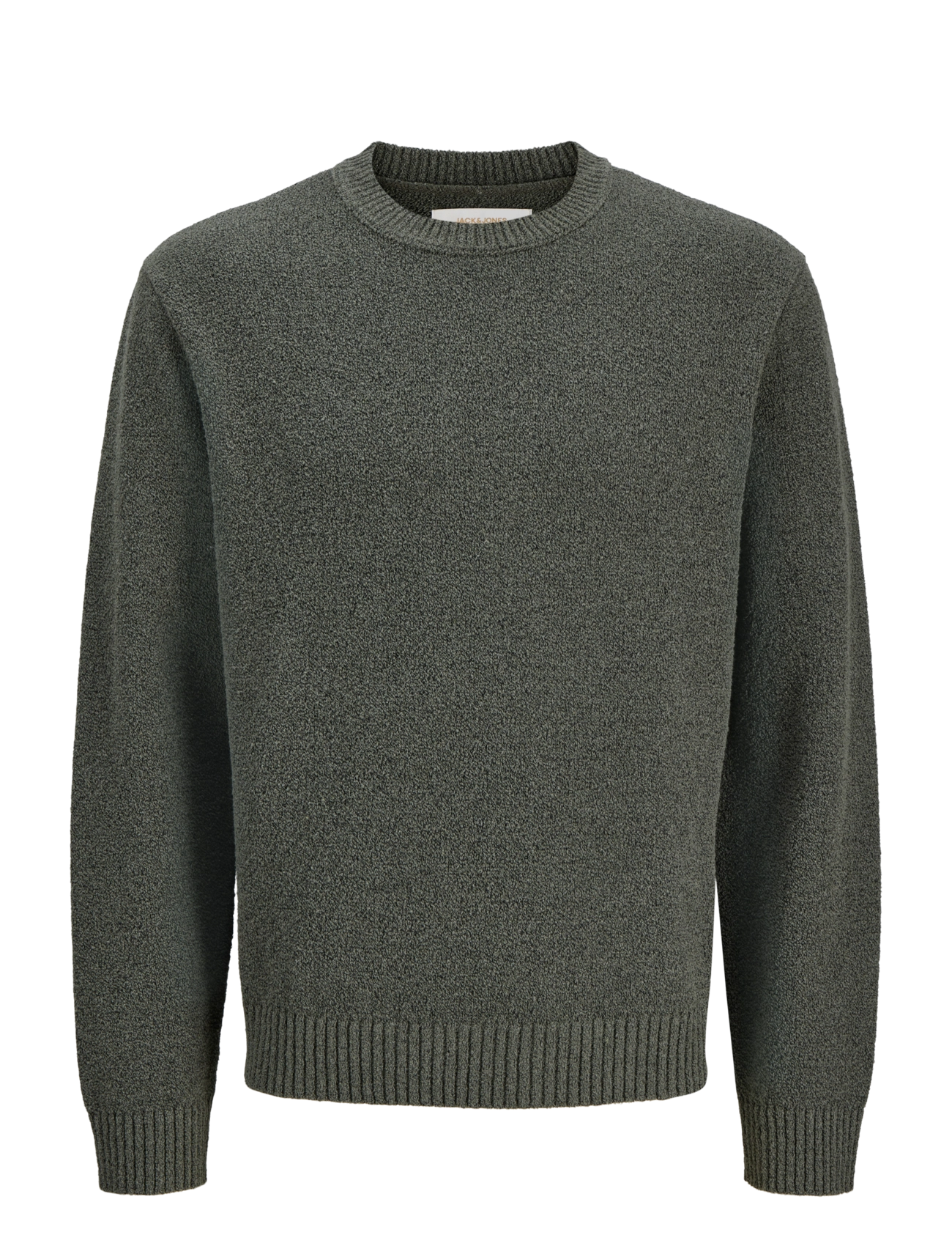 Jack & Jones JORNORREBRO CATSKILLS KNIT CREW NECK SN - Rund hals - OLIVE NIGHT / khaki/green