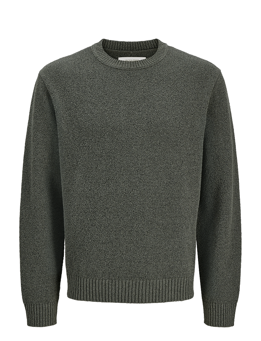 Jack & Jones - JORNORREBRO CATSKILLS KNIT CREW NECK SN - rund hals - olive night - 1