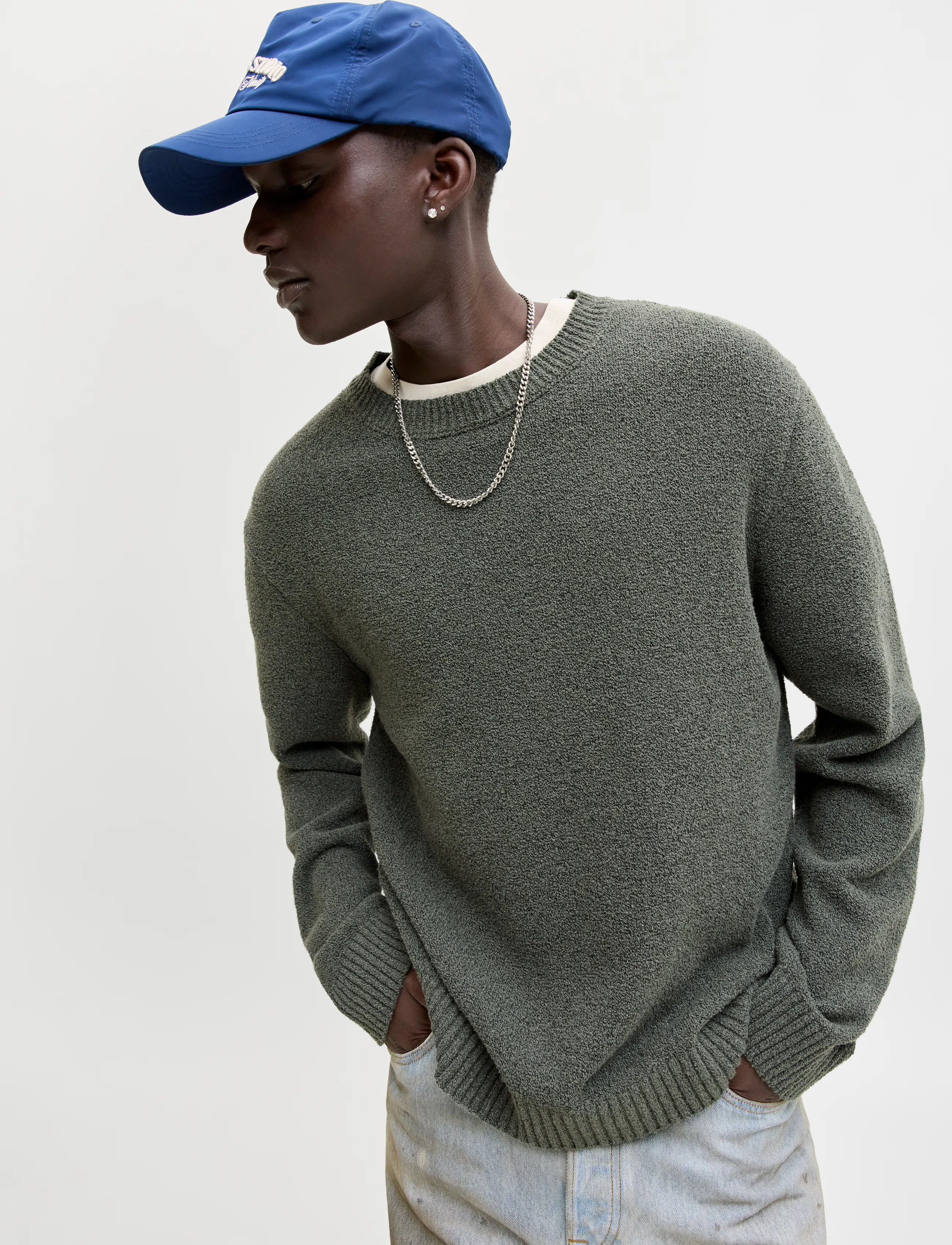 Jack & Jones - JORNORREBRO CATSKILLS KNIT CREW NECK SN - rund hals - olive night - 5