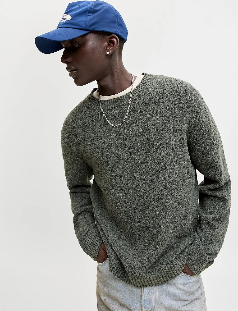 Jack & Jones - JORNORREBRO CATSKILLS KNIT CREW NECK SN - rund hals - olive night - 5