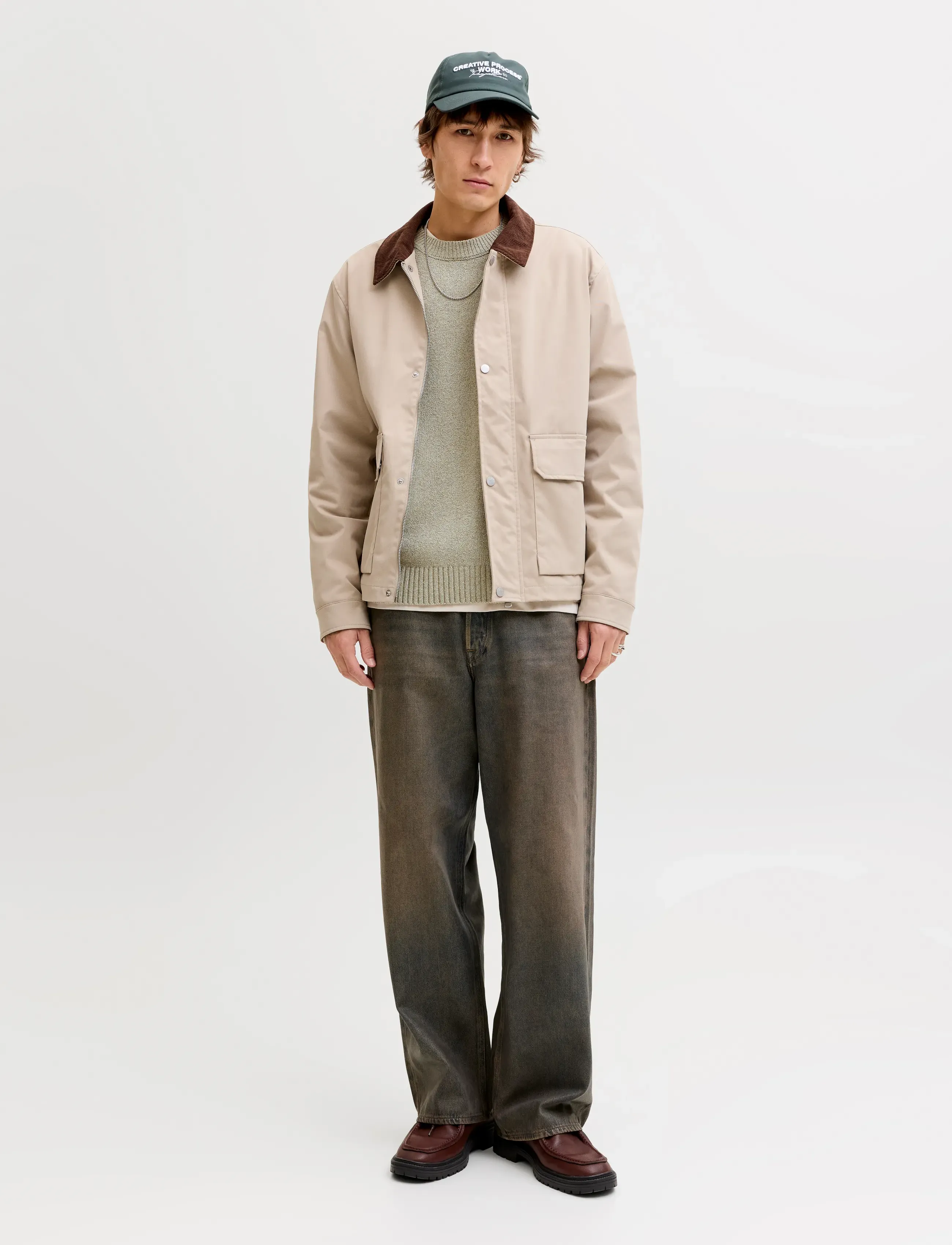 Jack & Jones - JORNORREBRO CATSKILLS KNIT CREW NECK SN - rund hals - seagrass - 3