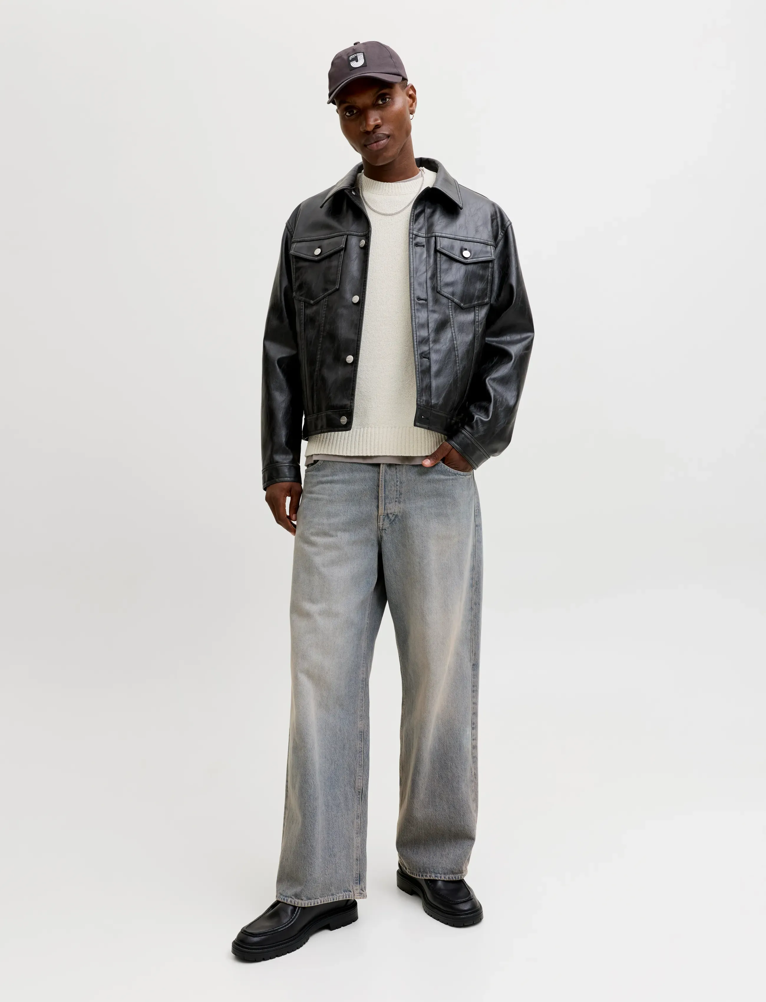 Jack & Jones - JORNORREBRO CATSKILLS KNIT CREW NECK SN - rund hals - sea salt - 3