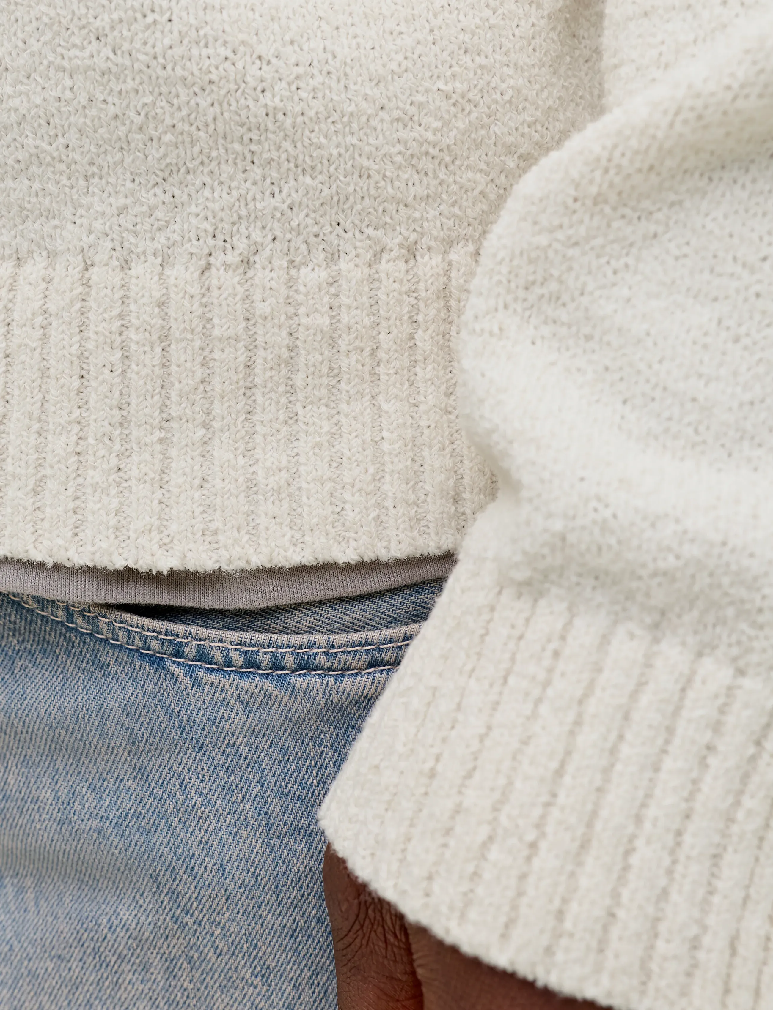 Jack & Jones - JORNORREBRO CATSKILLS KNIT CREW NECK SN - rund hals - sea salt - 4