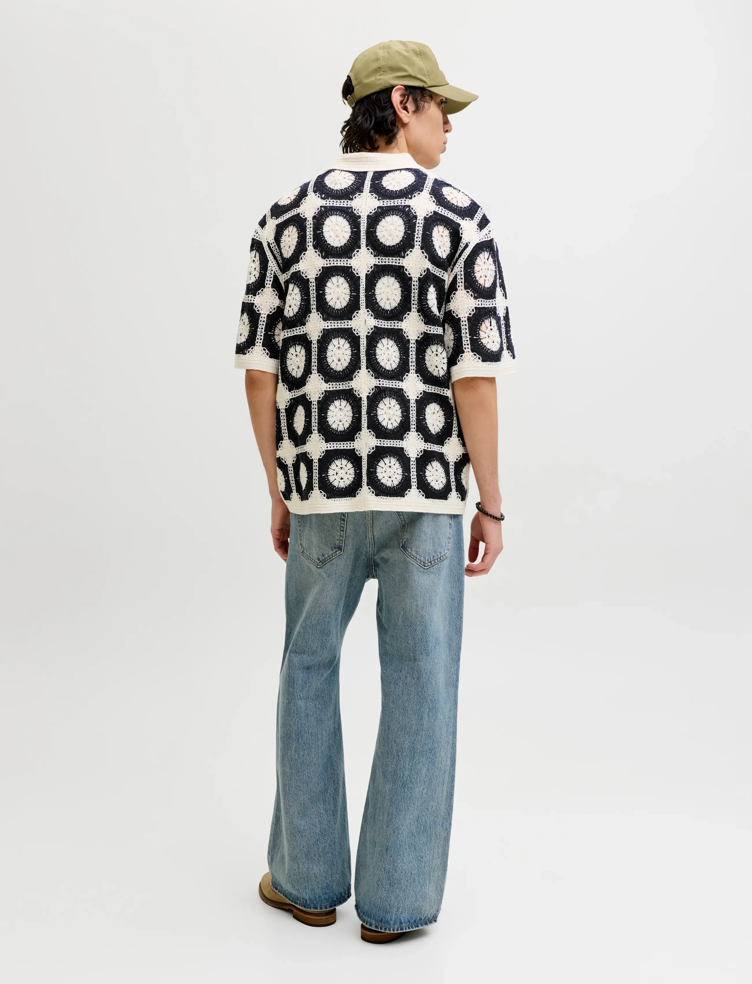 Jack & Jones - JORORCHARD KNIT CROCHET POLO - gestrickte polohemden - sea salt - 2
