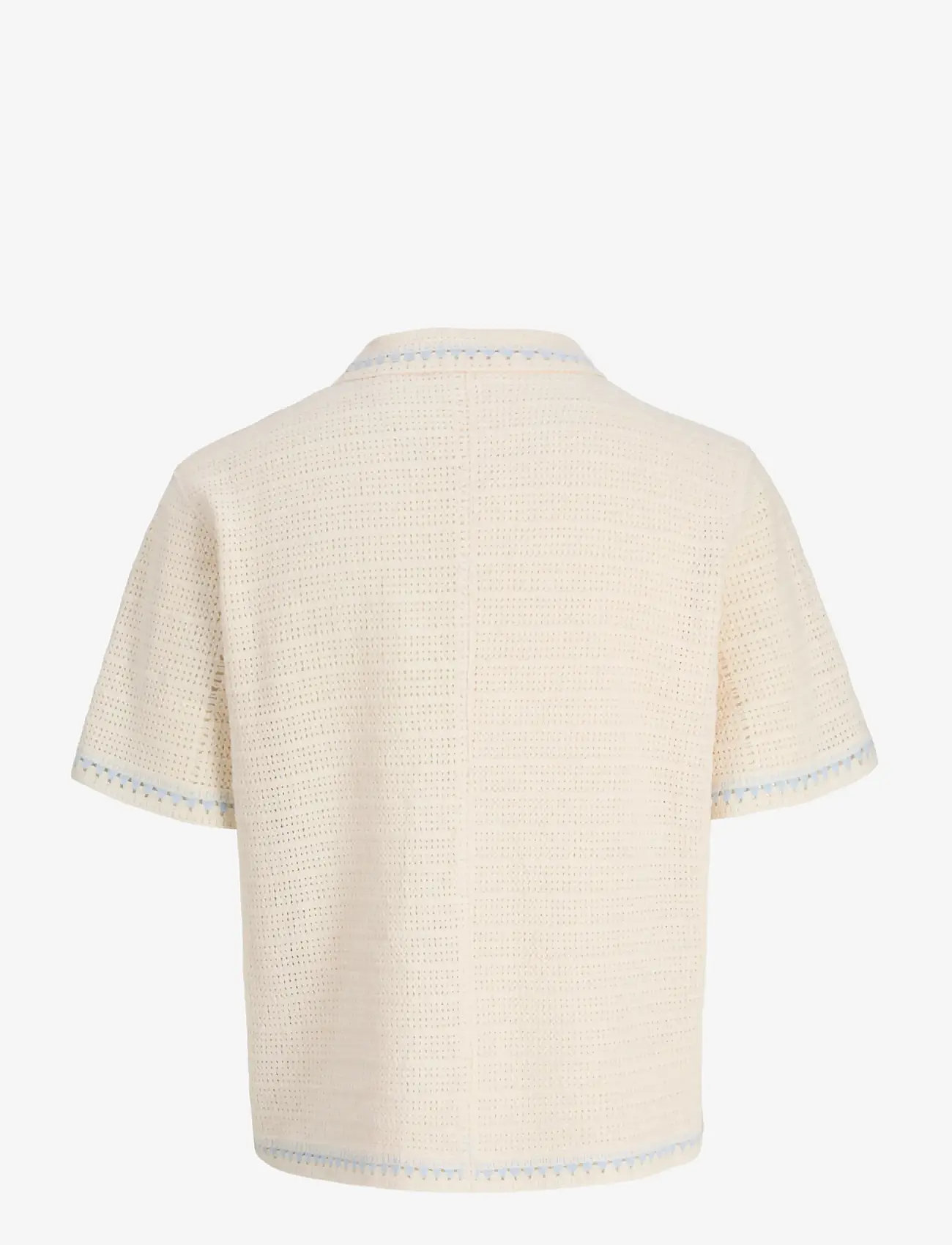 Jack & Jones - JORORCHARD KNIT CROCHET POLO - polostrik - sea salt - 2